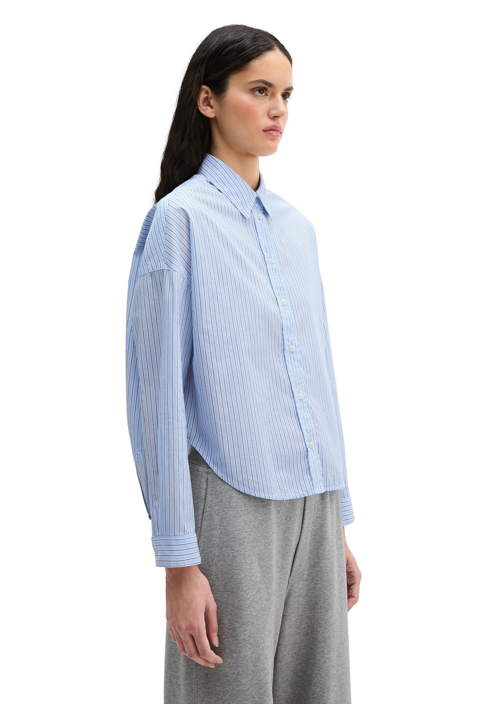 Marc O'Polo Langarmbluse aus Baumwoll-Chambray