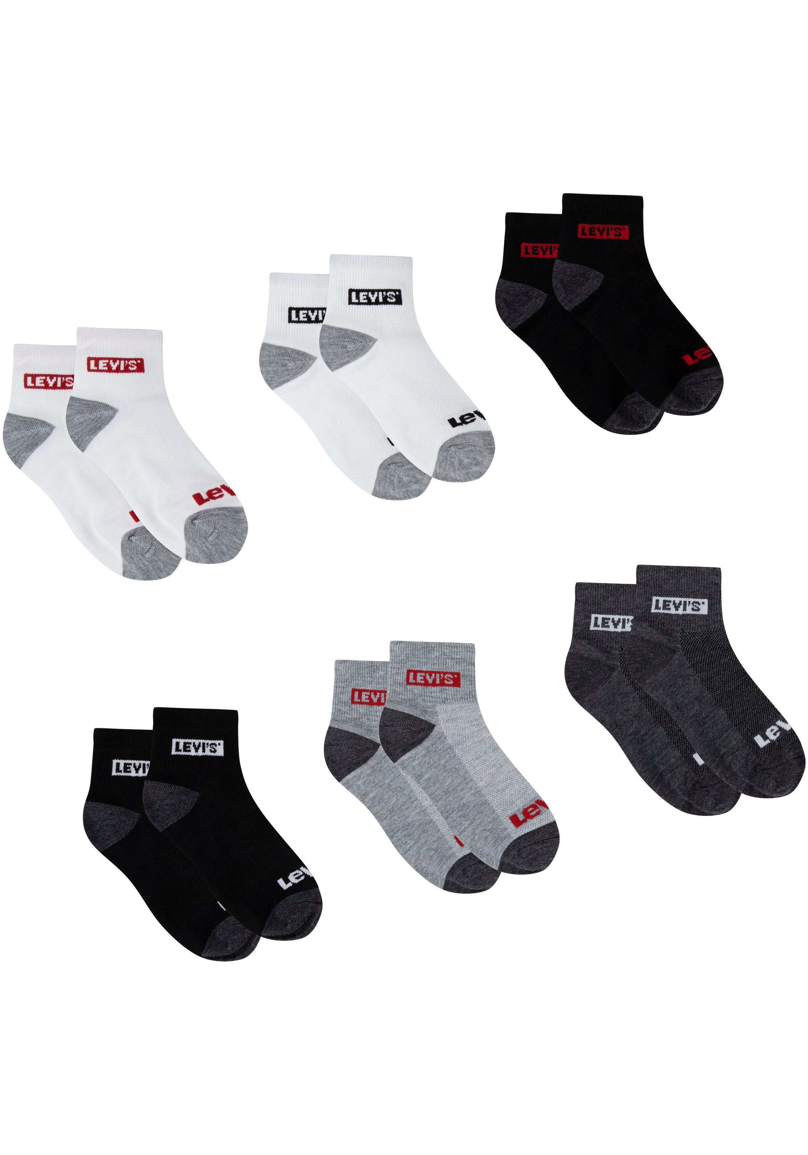 Levi's® Kids Короткие носки LHN BOX TAB MID CUT 6PK (Packung) UNISEX