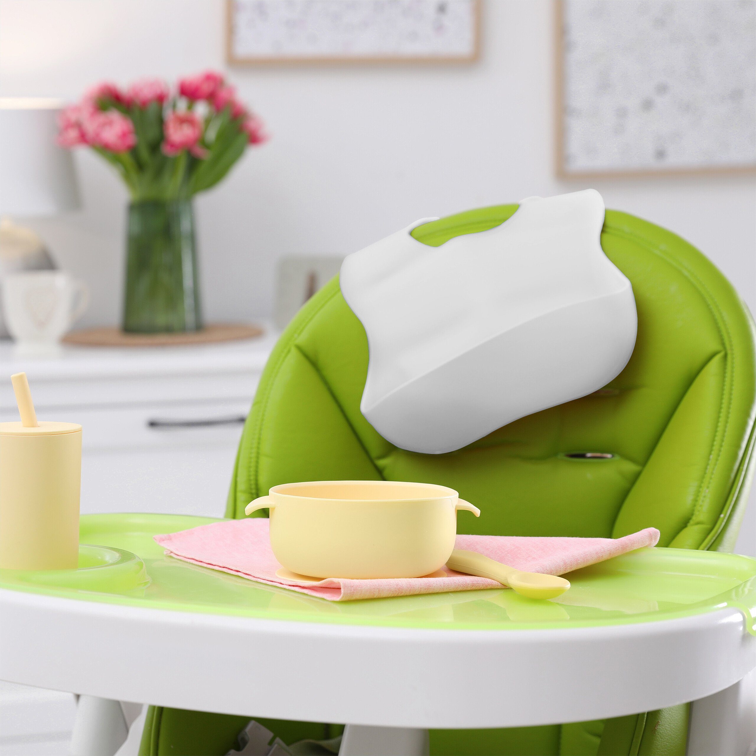 relaxdays Lätzchen Baby 2er Set, Rosa