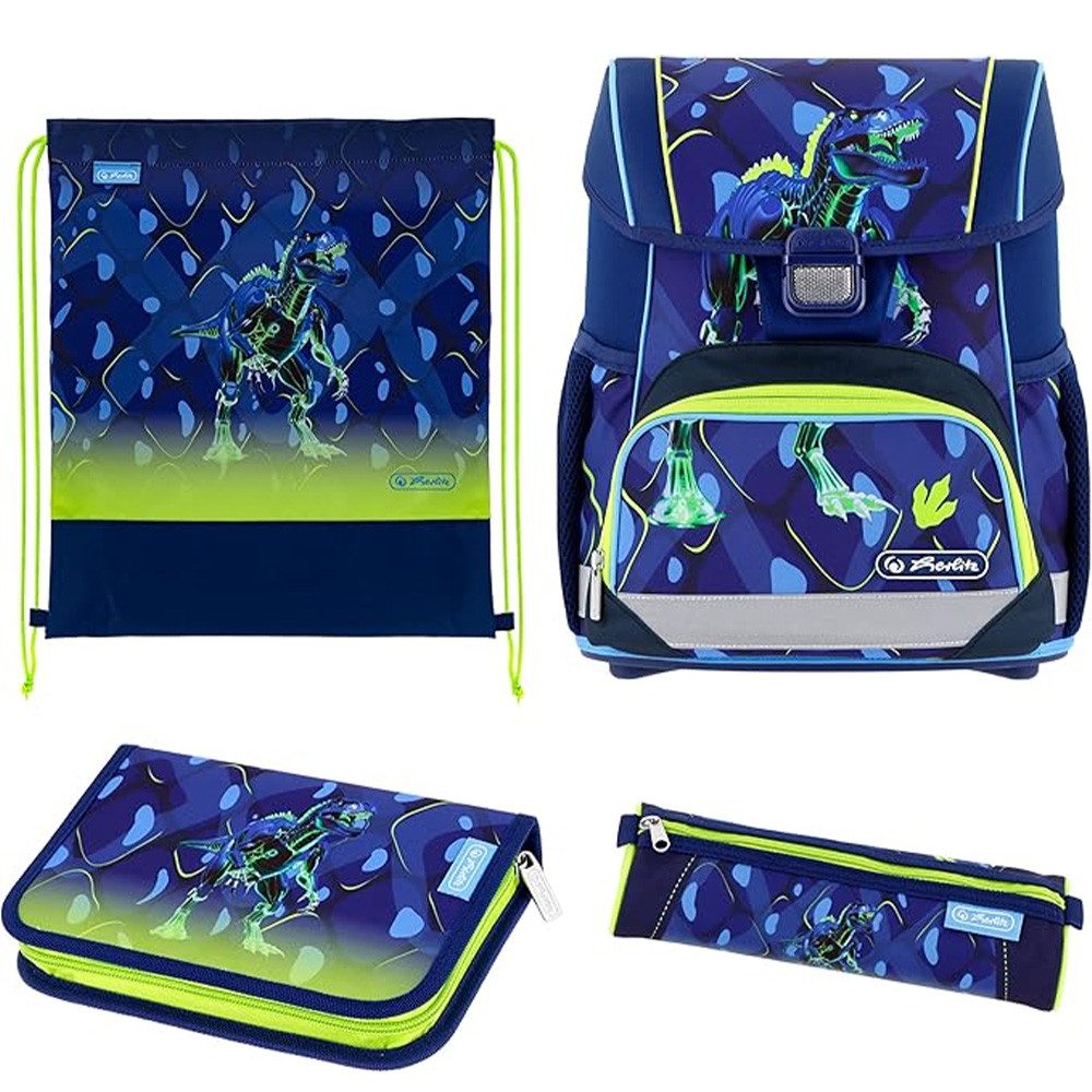 Herlitz Schulranzen Set Loop Plus 10-teilig 2026 Jungen T-Rex Explorer
