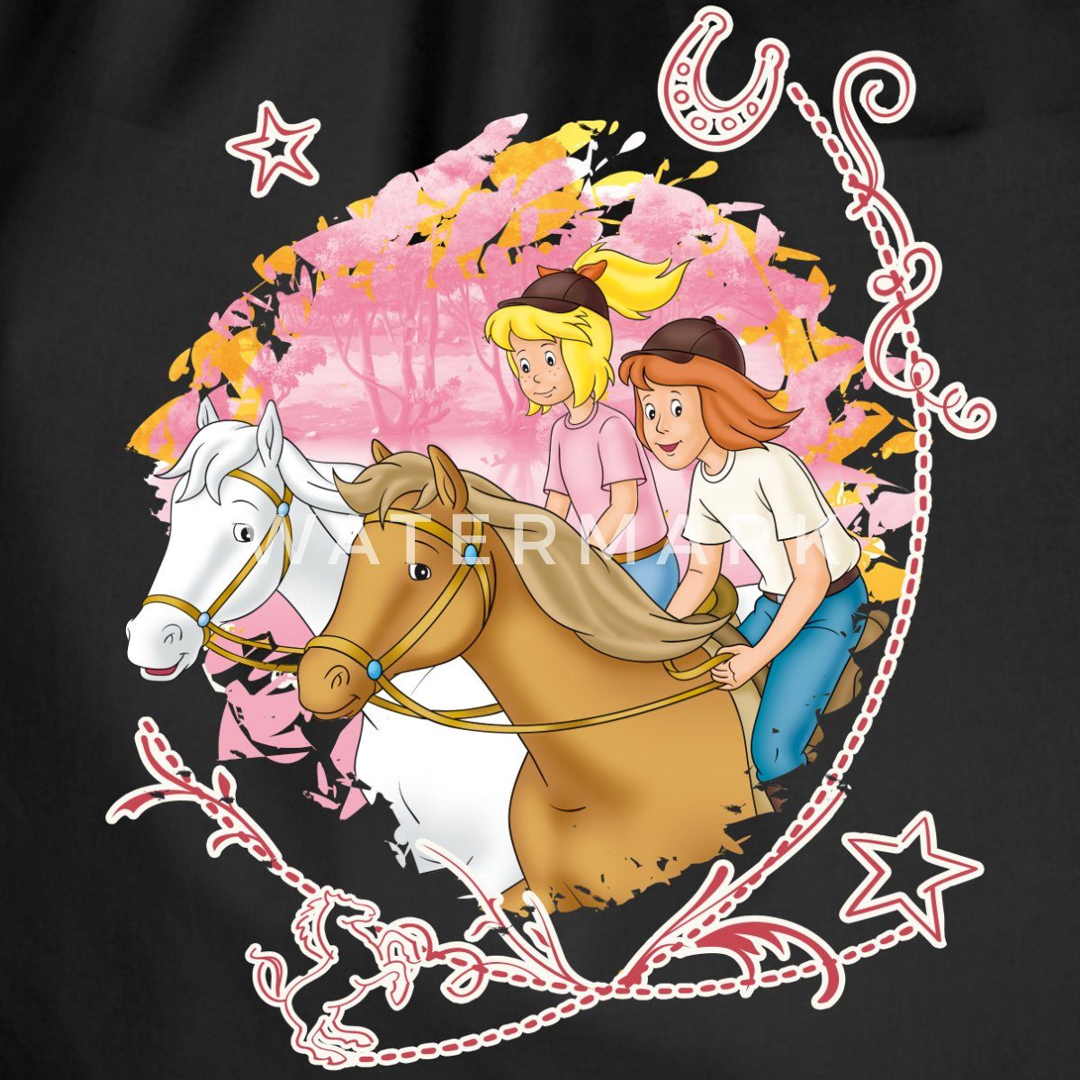 Spreadshirt Turnbeutel Bibi Und Tina Wettreiten günstig online kaufen