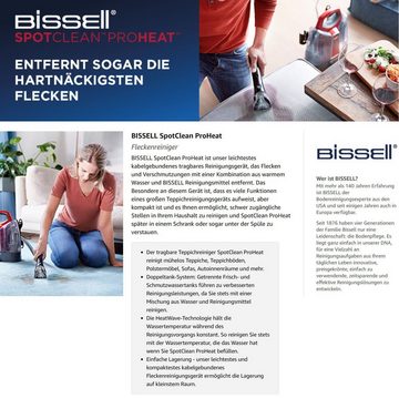 Bissell Teppichreinigungsgerät SpotClean ProHeat Fleckenreiniger für Teppiche Treppen Polster & Auto, 330,00 W, beutellos, Waschsauger Nass -Trocken-Sauger Polsterreiniger Reinigung Staubsauger