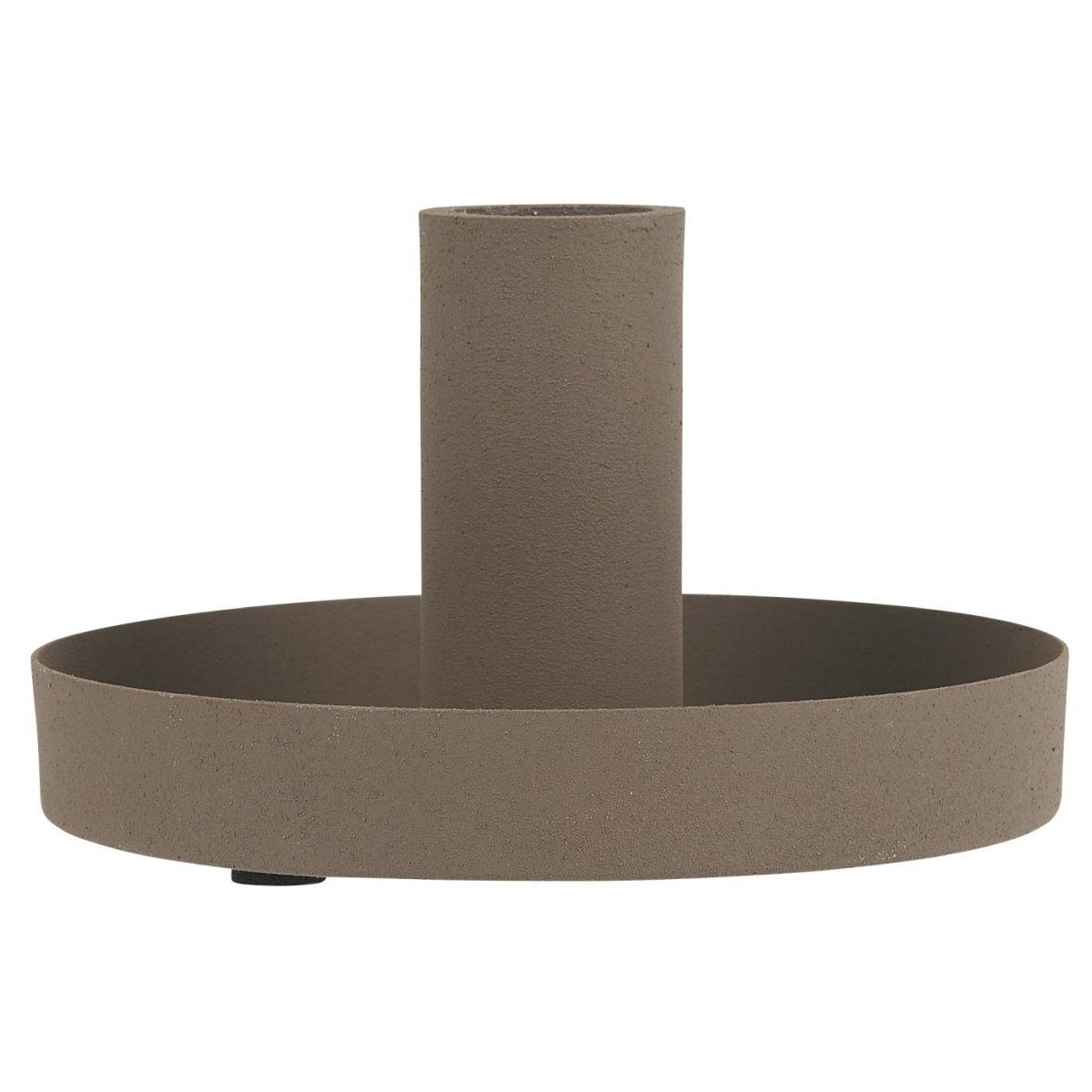 Kerzenhalter Kerzenhalter Stabkerze braun H: 6,5 Ø: 11 Kerzenständer Deko