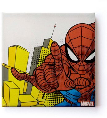 MARVEL Leinwandbild Leinwandbilder Set of 3 Spiderman 3/30X30cm, (Packung, 3 St)