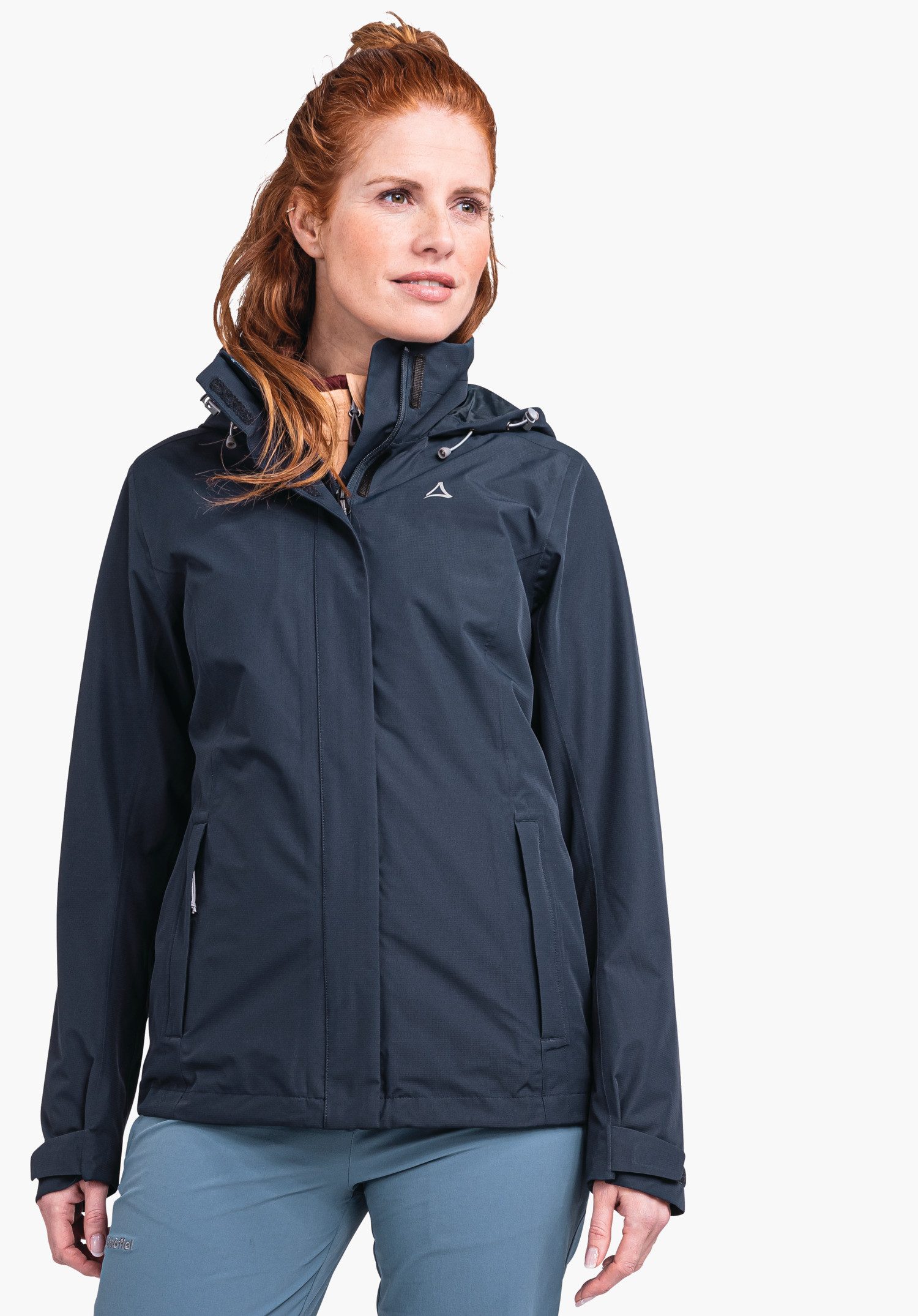Schöffel Funktionsjacke Gmund L RAIN JKT CS Outdoorjacke, Trekkingjacke, Wanderjacke Robuste & winddichte Regenjacke