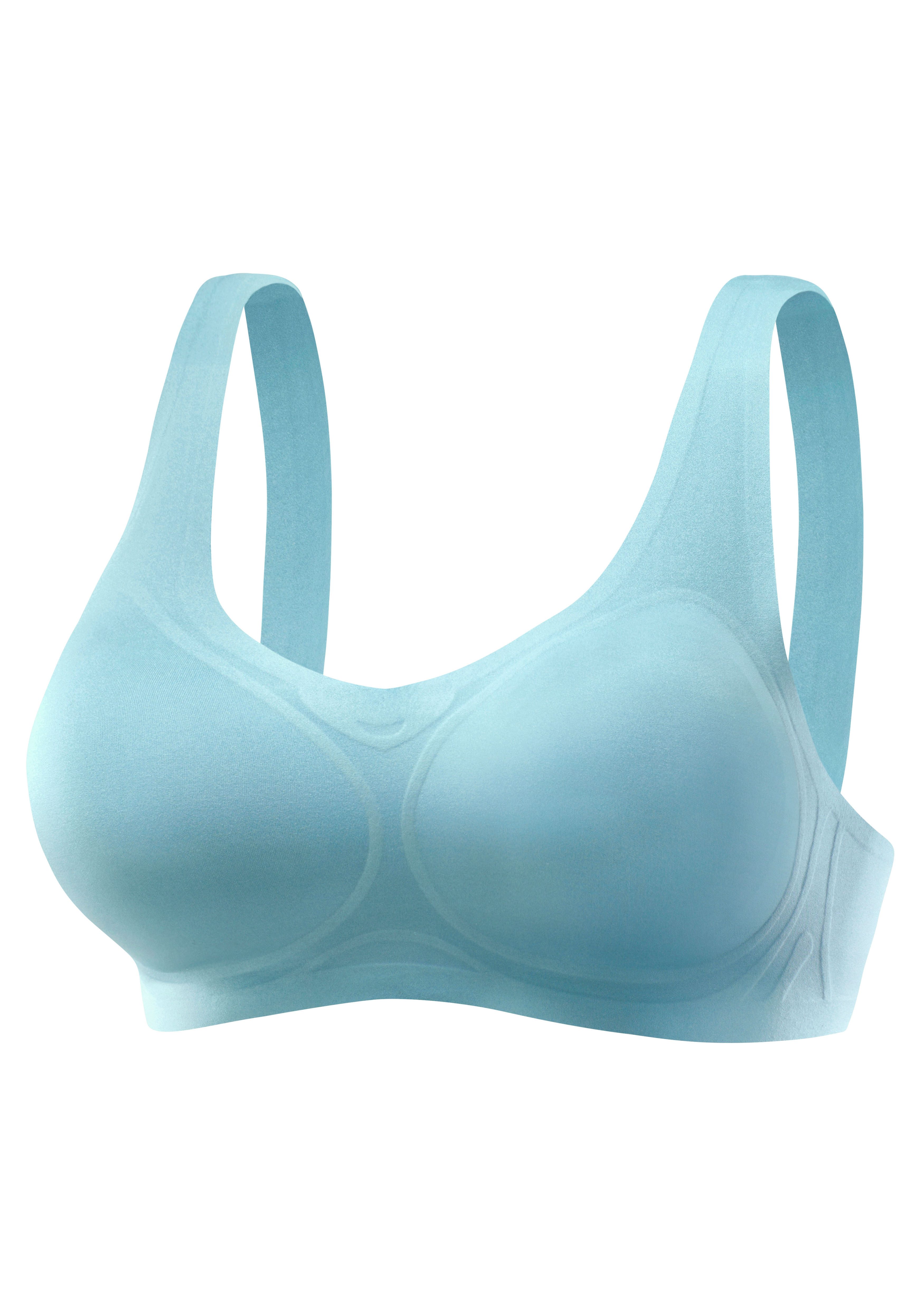 Nuance by Lascana Bralette-BH SEAMLESS, ohne Bügel mit herausnehmbaren Kissen, bequemer BH