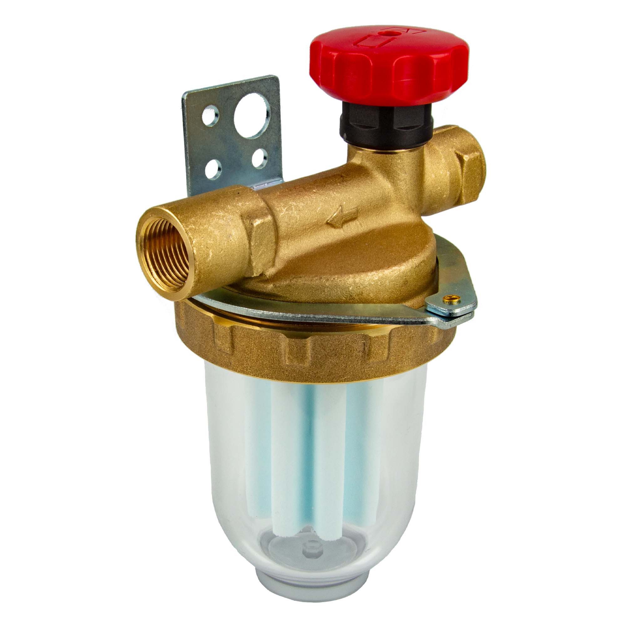 AFRISO Sicherheitsgruppe Heizöl Einstrangfilter V 500i 3/8 Zoll IG x 3/8 Zoll IG