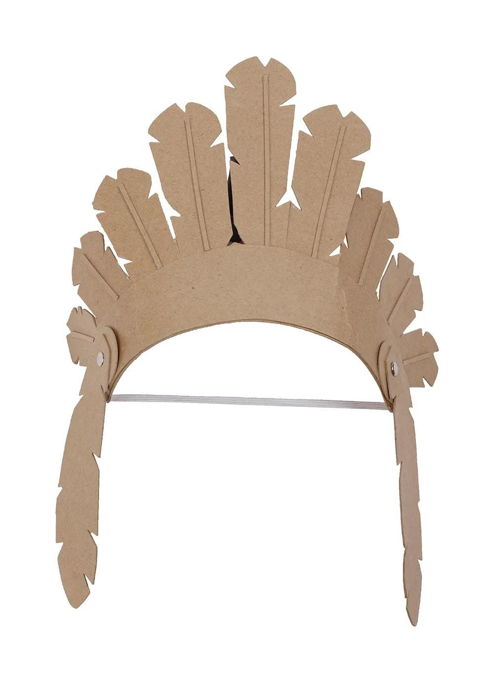 Papierdekoration Pappmaché für Kinder 25cm Kartonbraun AC896C