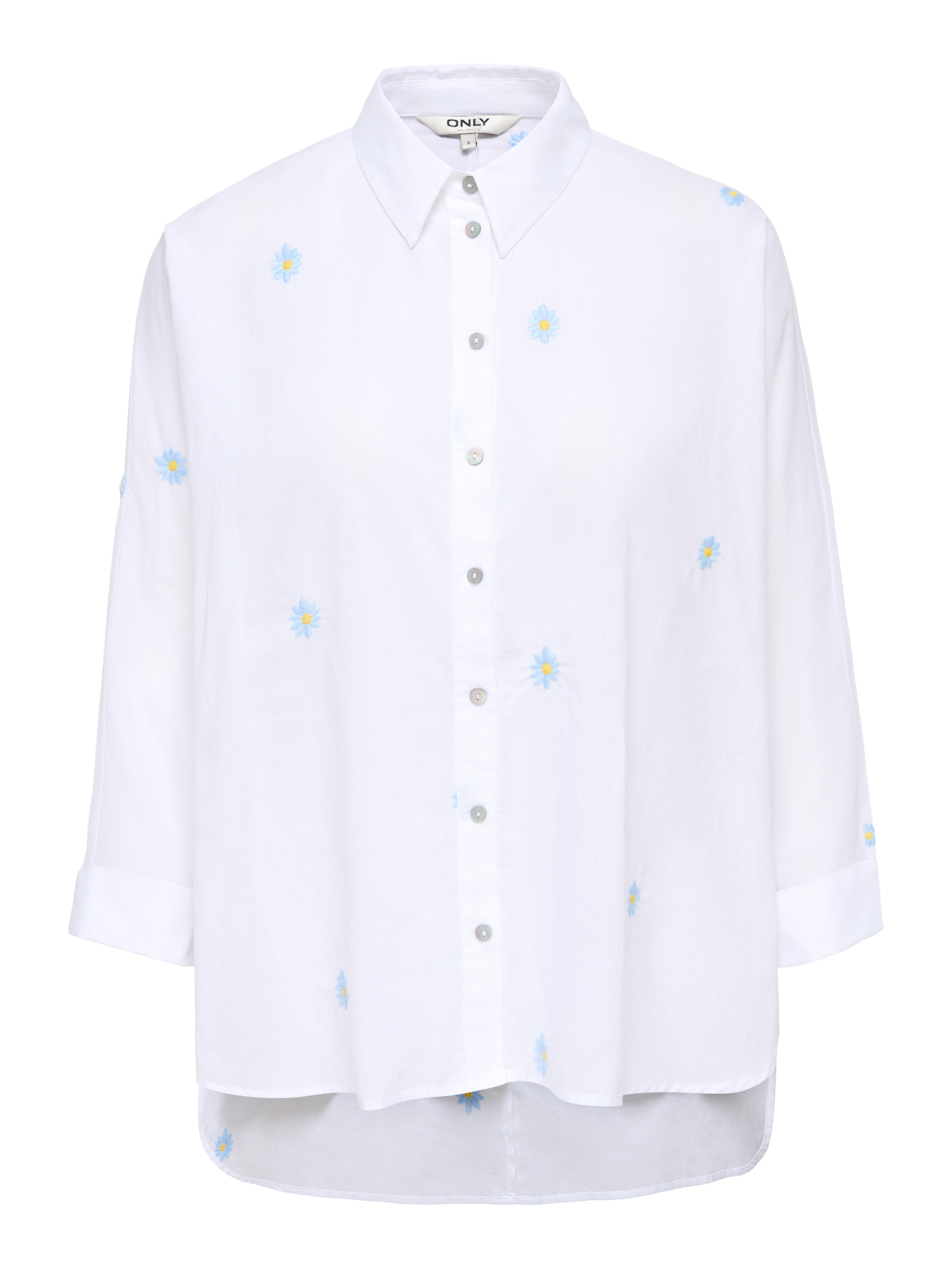 ONLY Hemdbluse ONLNEW LINA GRACE LS EMB SHIRT NOOS WVN