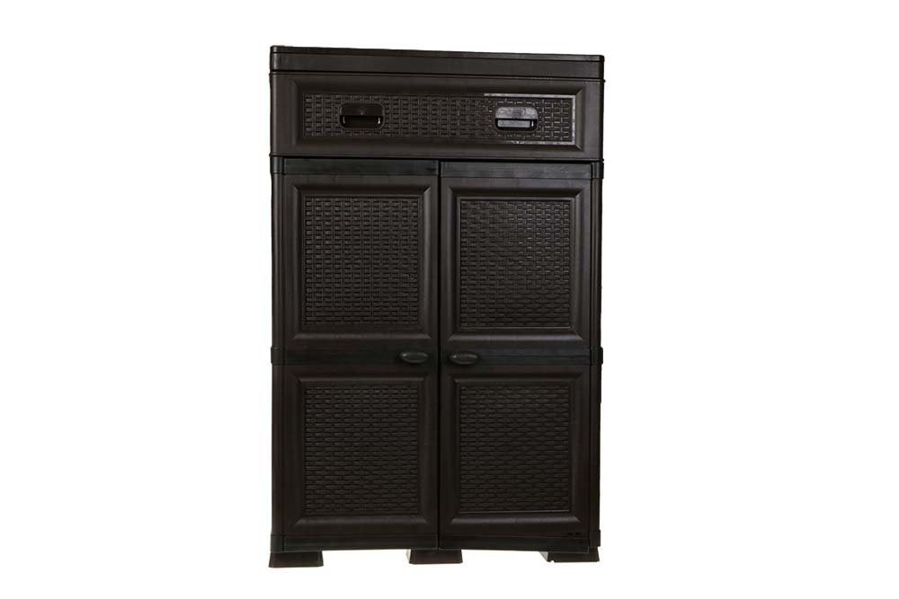 Dekonaz Schranktür Violettes Bella-Garderoben-Strickmuster, Braun