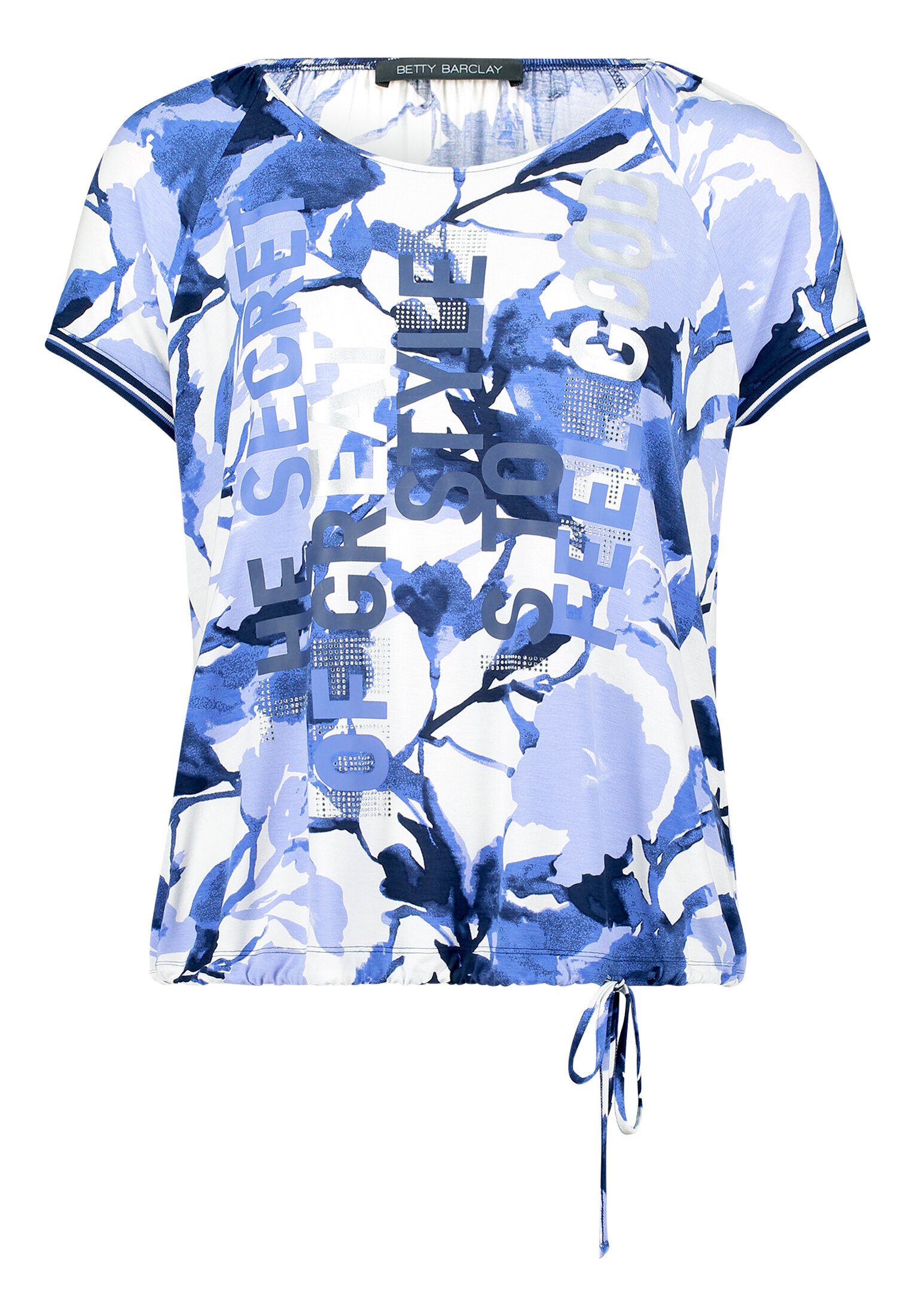 Betty Barclay Kurzarmshirt Damen mit Raffung (1-tlg)