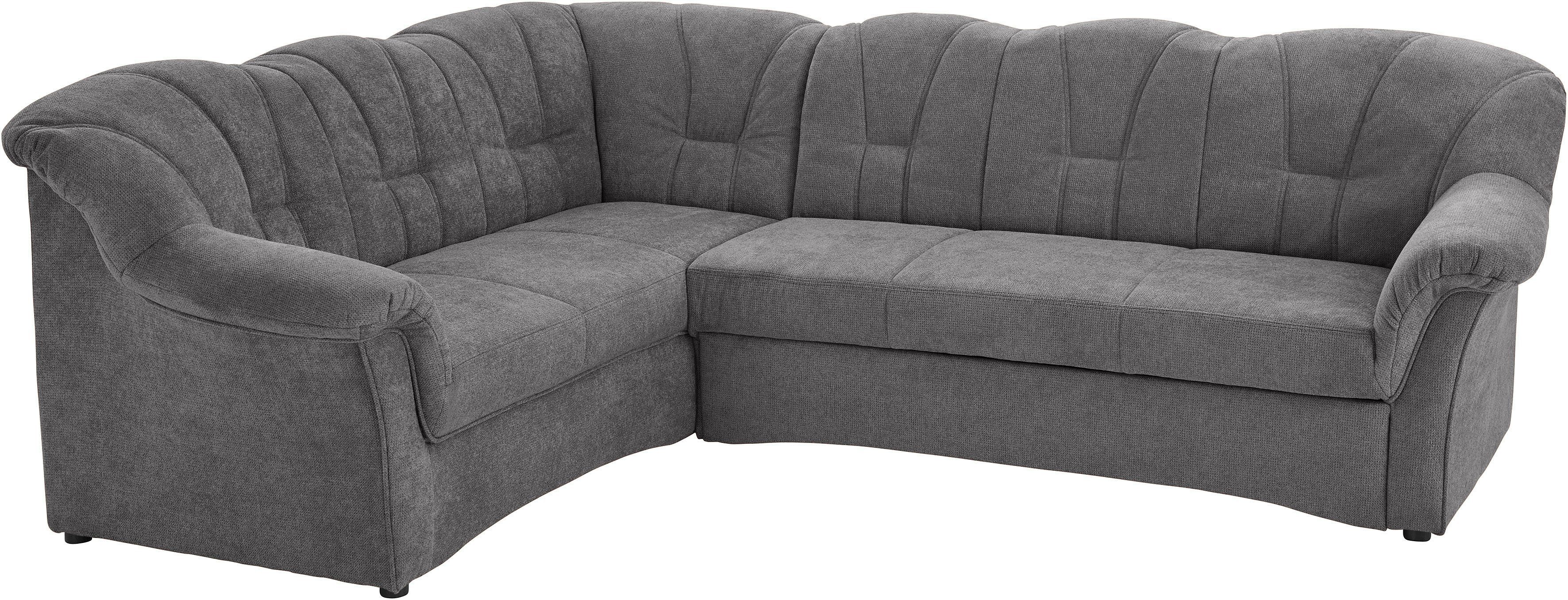 DOMO collection Ecksofa Papenburg B/T/H: 242/190/84 cm L-Form, wahlweise mit Bettfunktion, Langer Schenkel links oder rechts – Bild 3 von 5