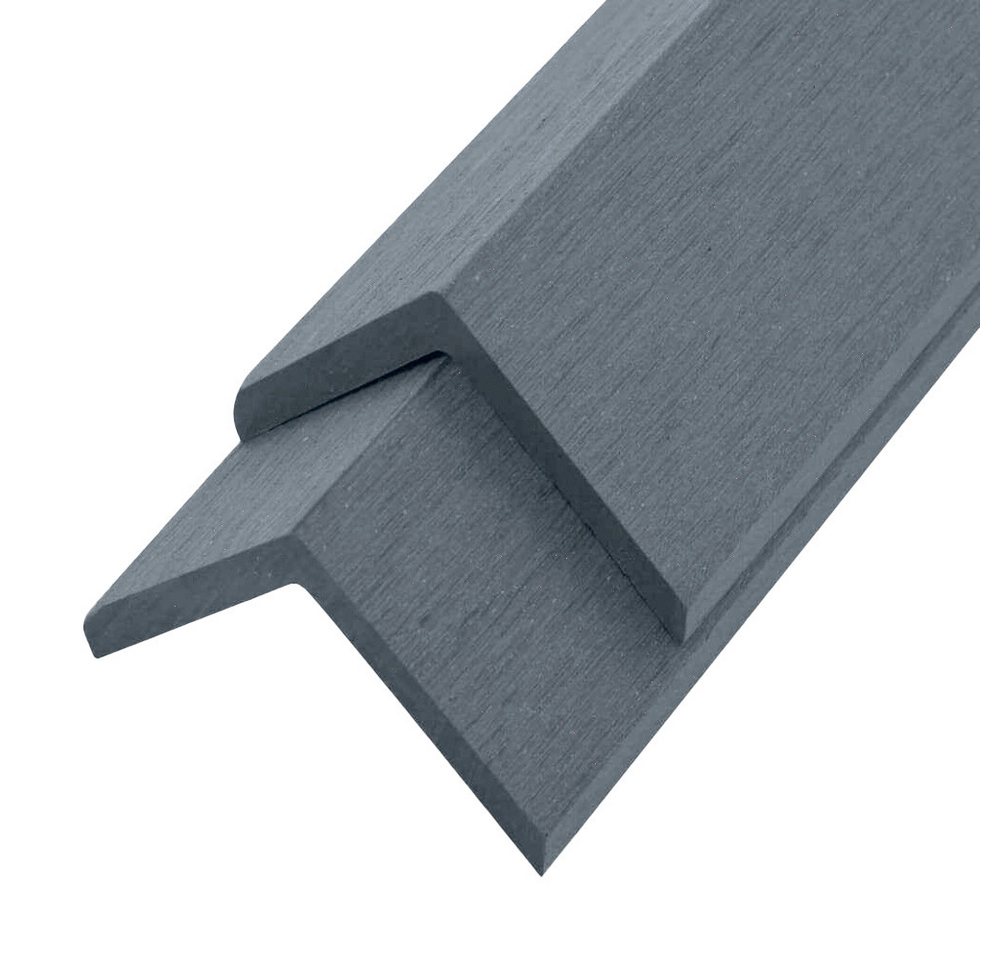 HOME DELUXE Klickfliesen-Abschlussleiste WPC FINEA - 110 x 4,5 cm, 10 St., 10er Set, mit L-Profil, Abschlusslösung für WPC Dielen