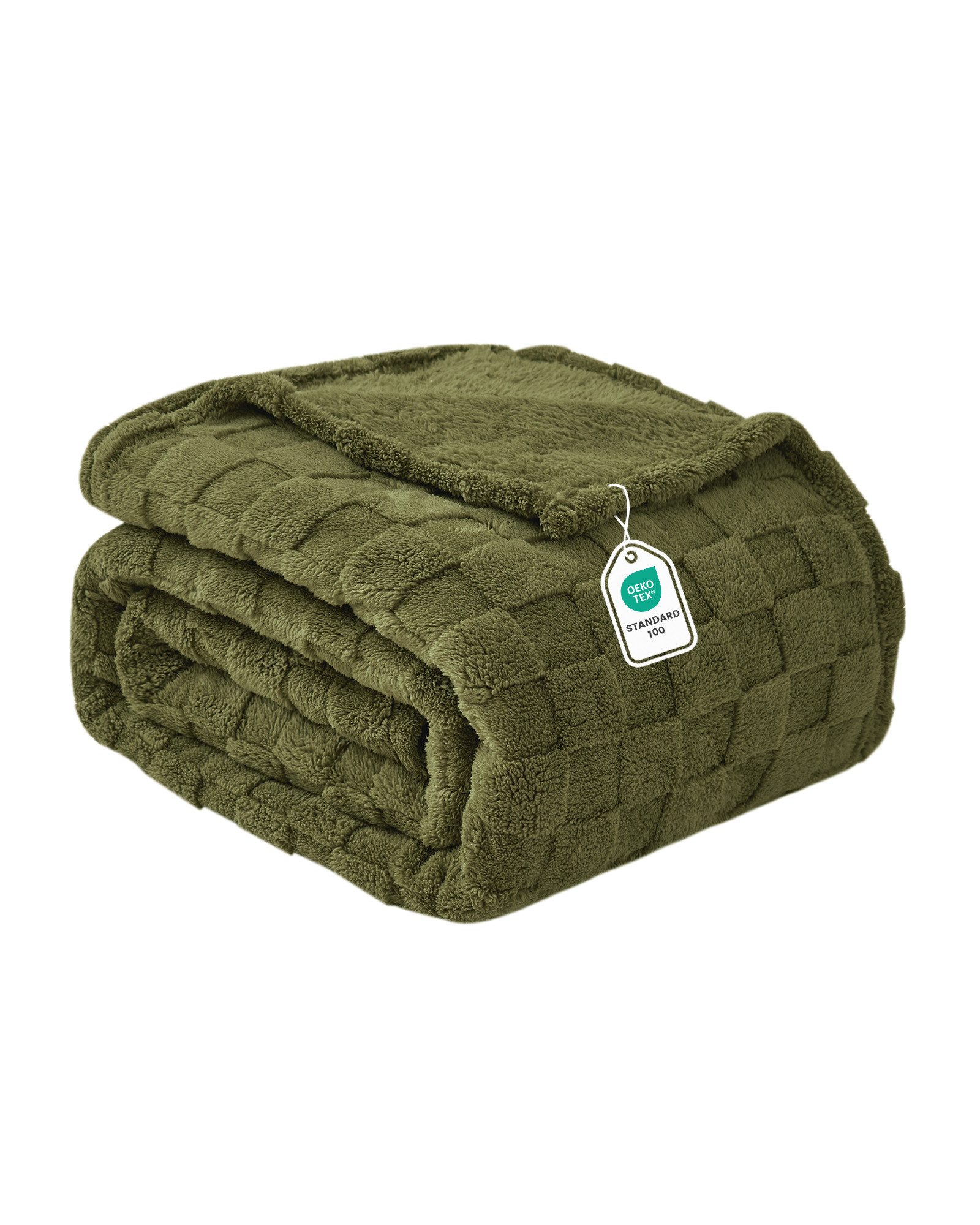 Good Nite Tagesdecke Gemütliche Fleecedecke - flauschig & kariert für alle Jahreszeiten, Flauschig, Weich, Bequem, Leicht