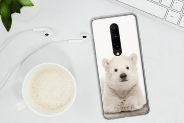 MuchoWow Handyhülle Eisbär - Tiere - Kinder - Weiß - Jungen - Mädchen, Phone Case, Handyhülle OnePlus 7 Pro, Silikon, Schutzhülle