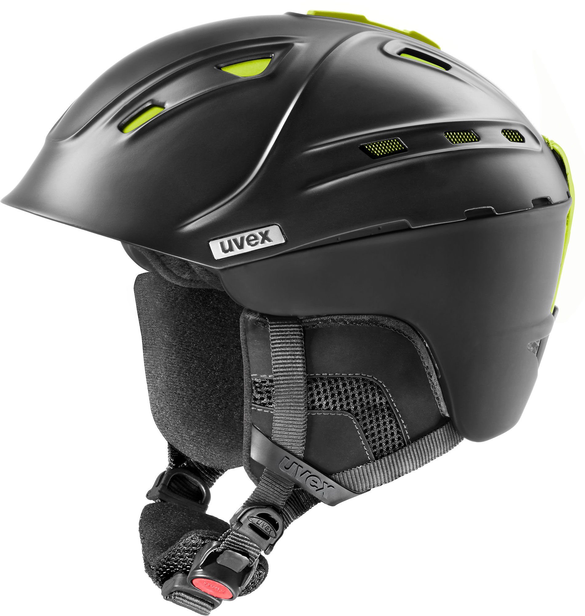 Uvex Skihelm UVEX P2US IAS BLACK MAT YELLOW