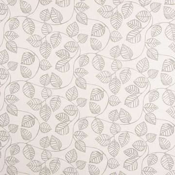 Prestigious Textiles Stoff Dekostoff Caracus Blätter-Ranken pebble ecru 1,4m breit