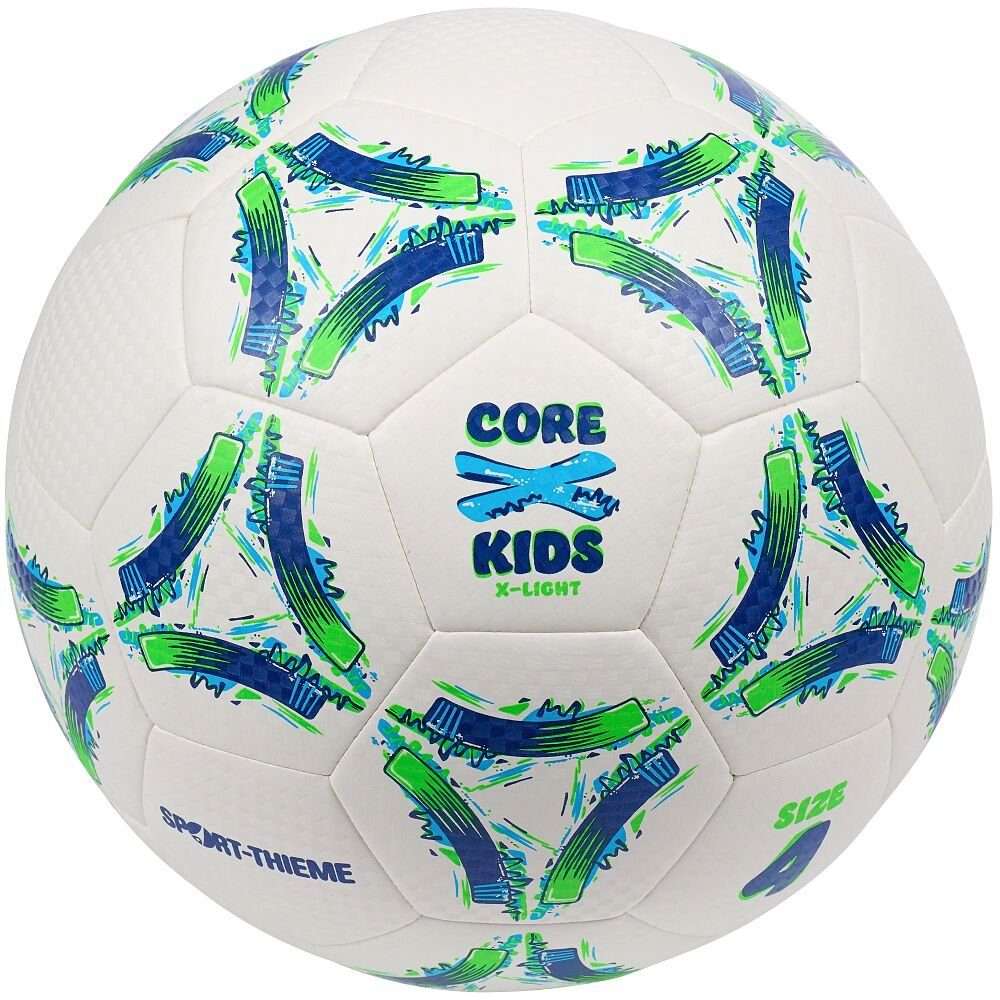 Sport-Thieme Fußball Fußball CoreX Kids X-Light, Dank Golfballstruktur idealer Grip bei jedem Wetter