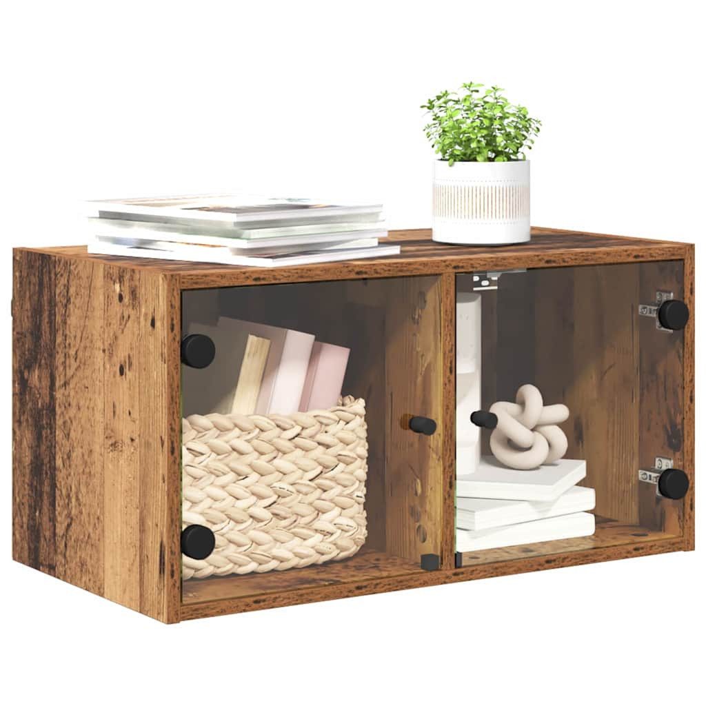 vidaXL Hängeschrank Wandschrank 68 x 37 x 35 cm Holzwerkstoff Altholz (1-St)