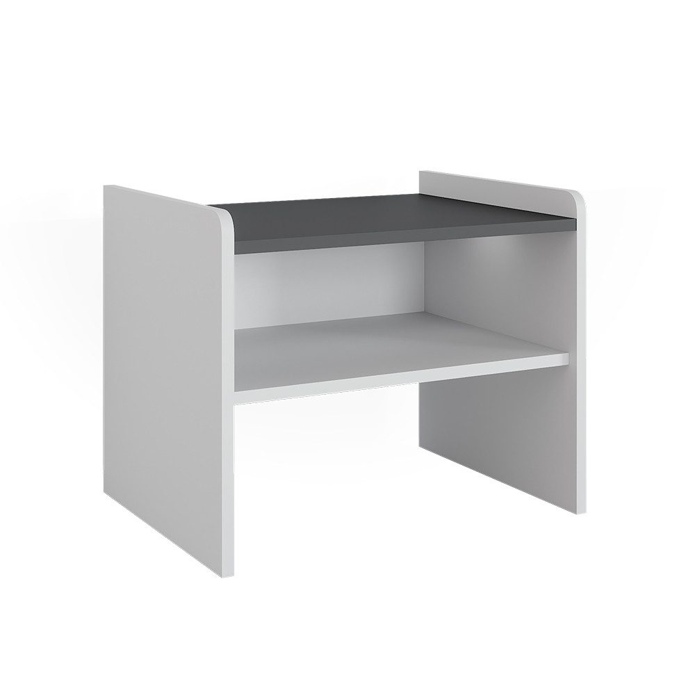 Vicco Sitzbank Roman, Weiß/Anthrazit, 53.5 x 41.1 cm (1-St)