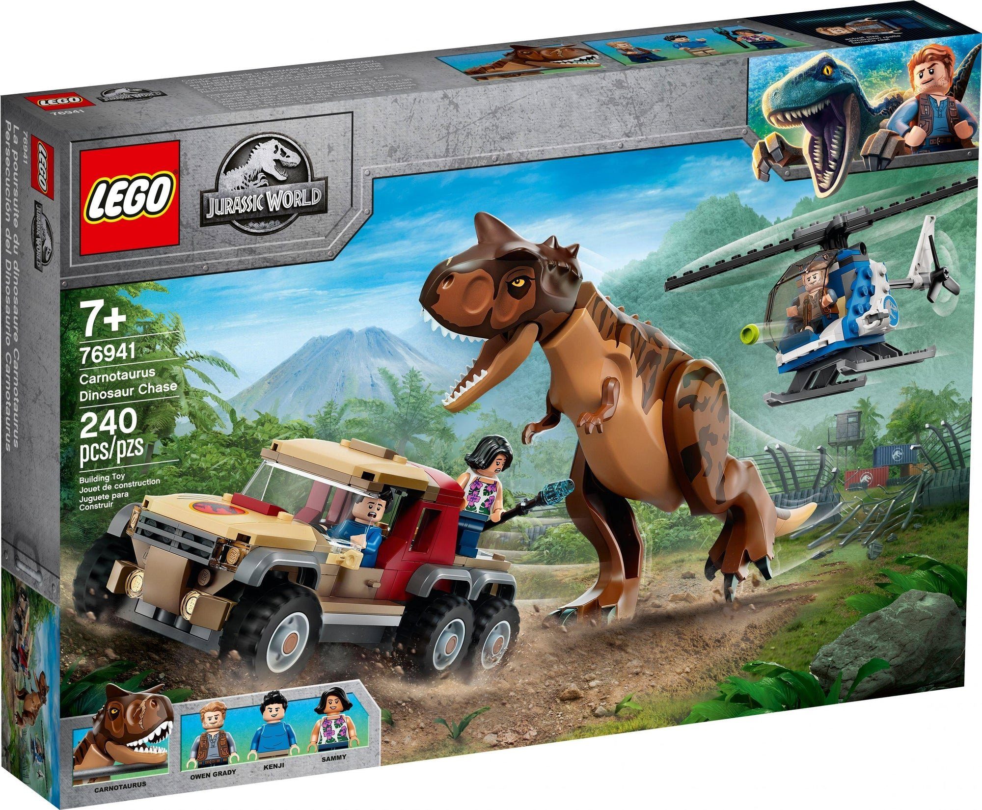 LEGO® LEGO® Jurassic World 76941 Verfolgung des Carnotaurus - 240 Teile Spielbausteine