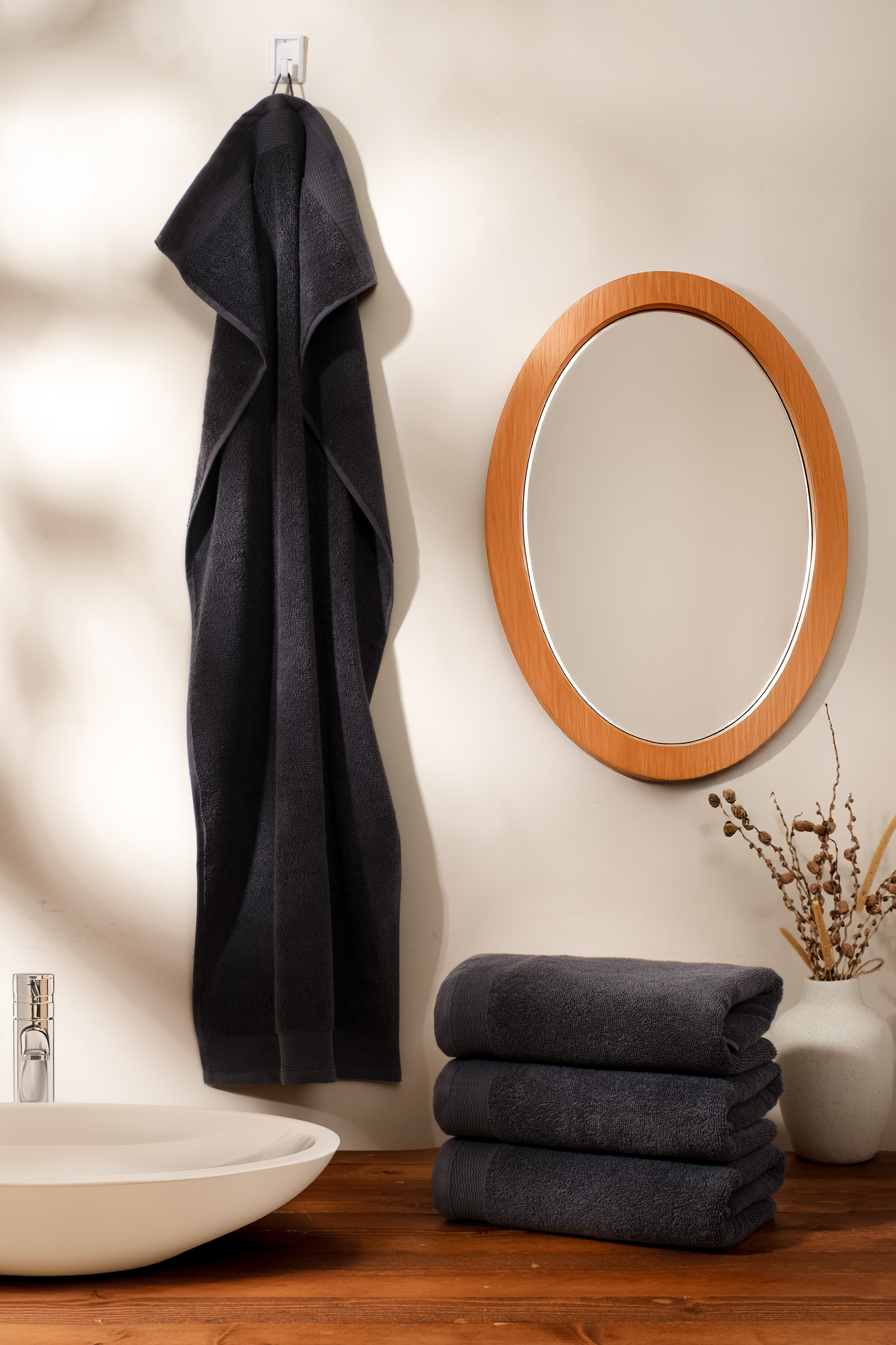 OTTO home Handtücher Fenya, flauschig und weich, Premium Handtücher 550gr/m², Webfrottier (Set, 4-St), mit Bordüre, Set, 100% Baumwolle, Hotel-Qualität, 5 Jahre Garantie