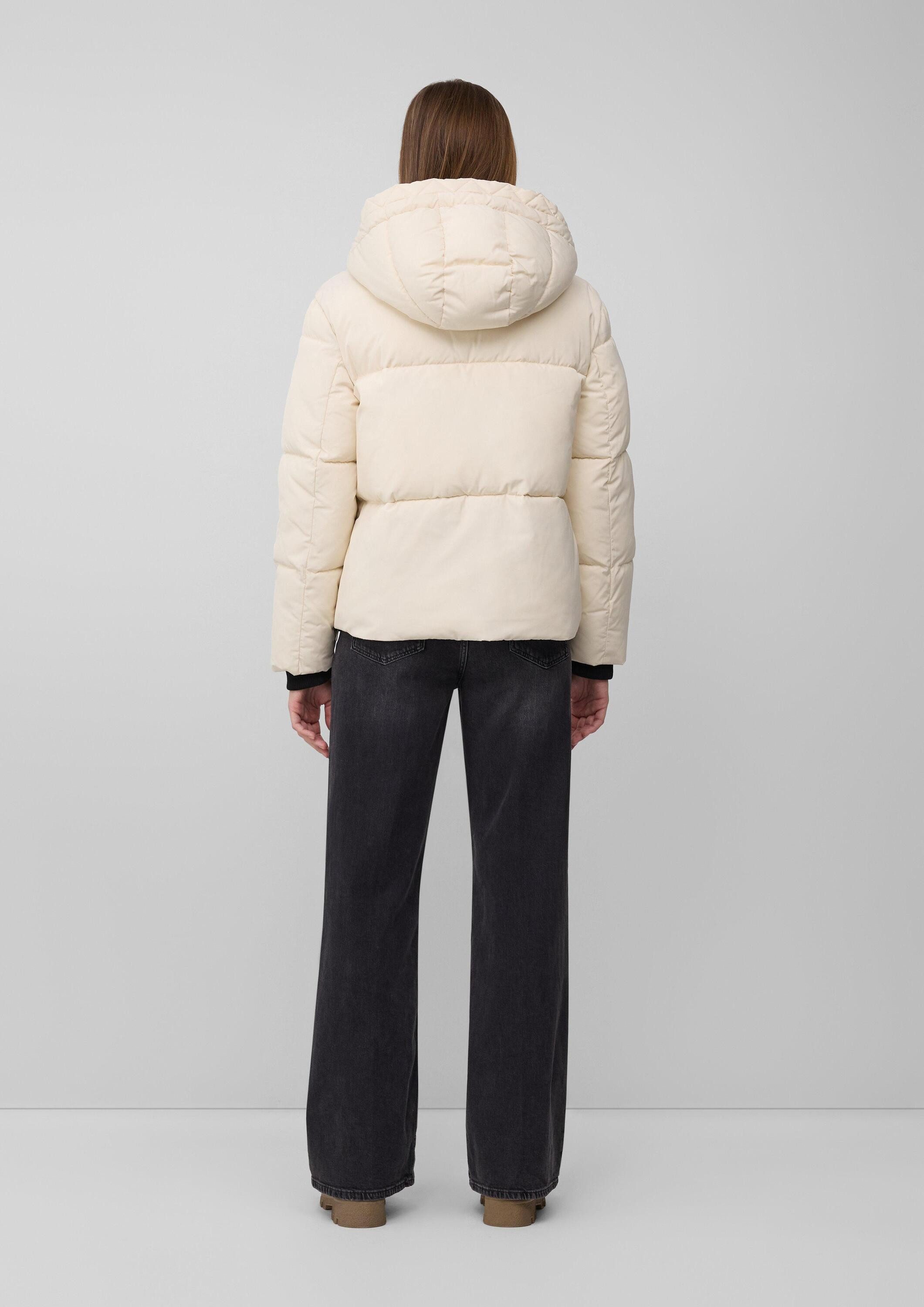 s.Oliver Winterjacke Outdoor-Jacke Wärmende Pufferjacke mit gefütterter Teddyplüsch-Kapuze