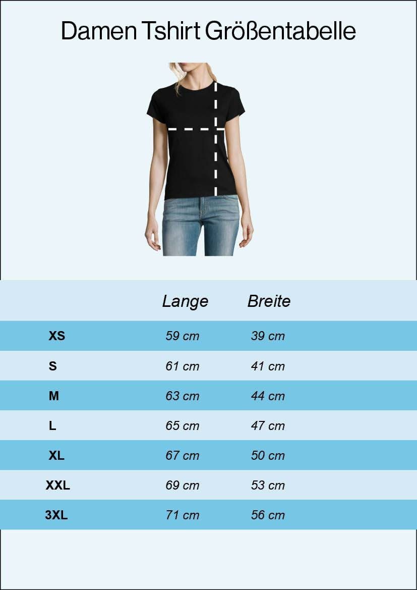 Pinky Designz T-Shirt Brain mit Print modischem Damen Youth T-Shirt und Grau