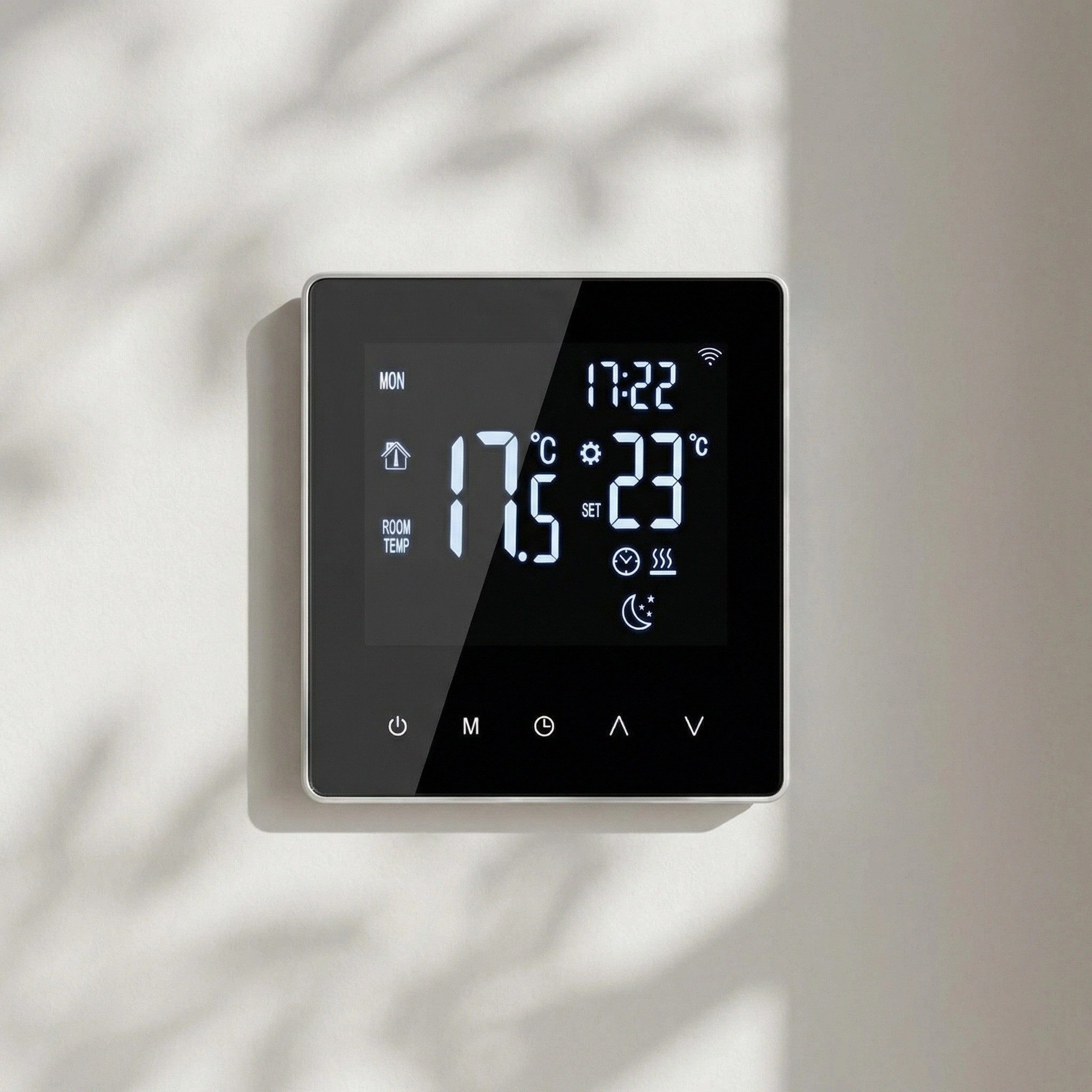 GARRYFIZH Raumthermostat Raumthermostat Raumtemperaturregler Raumthermostat Digital, App-Steuerung, wöchentliche Programmierung, WLAN