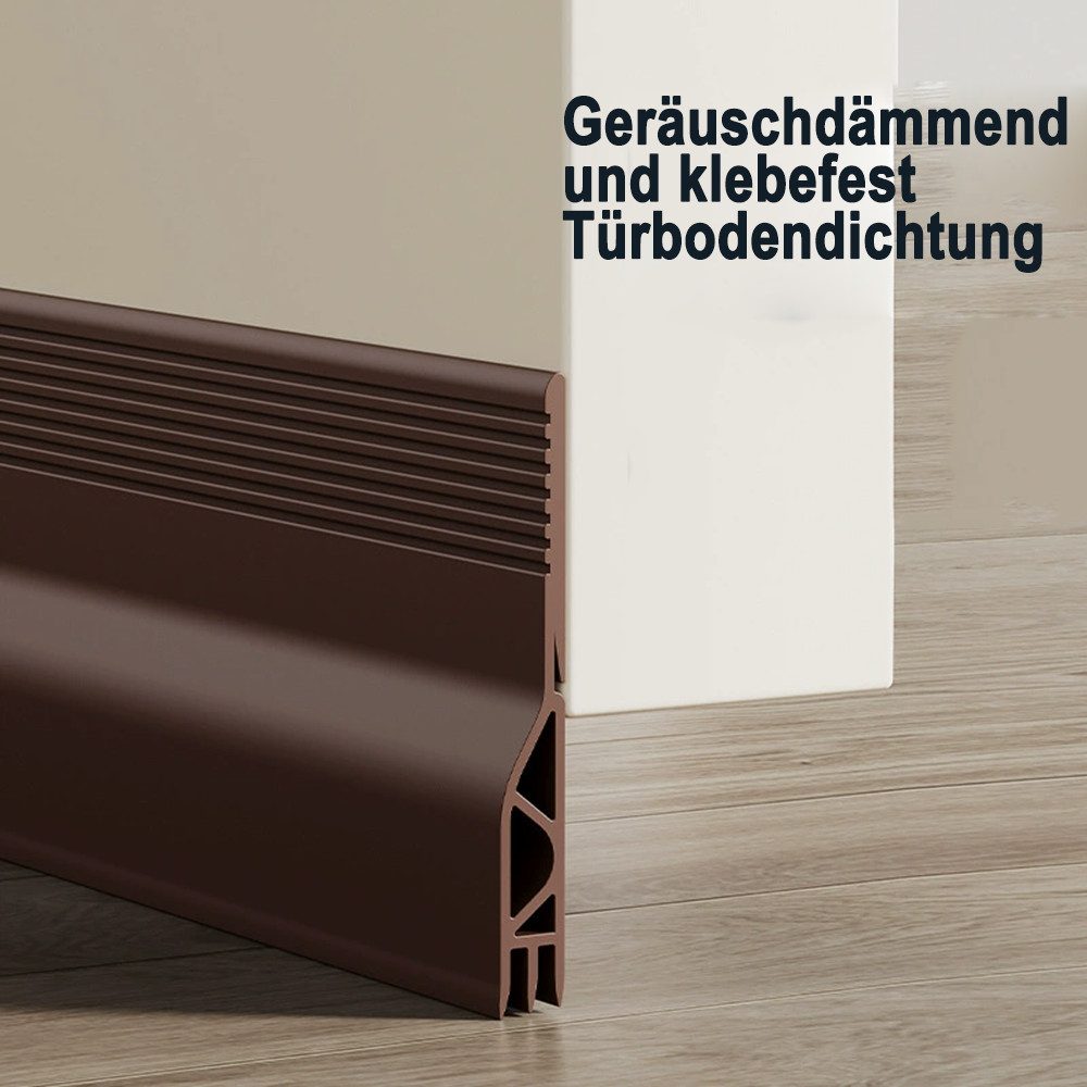 Agger Zugluftstopper Zugluftstopper für Türen,Wärme- Geräuschdämmung,5x100cm, 1-tlg., Selbstklebender Türzugluftstopper, Silikon-Türdichtung für Haustüren