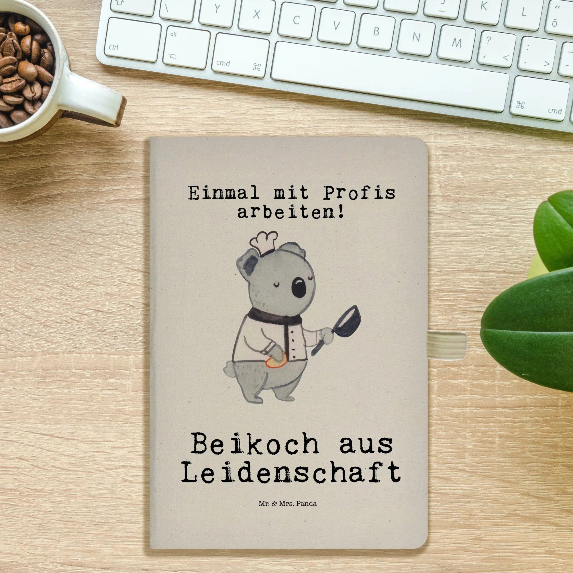 Thumbnail - Mr. & Mrs. Panda Notizbuch Beikoch Leidenschaft - Transparent - Geschenk, Notizbuch DIN A5, A5 N Mr. & Mrs. Panda, Hochw...