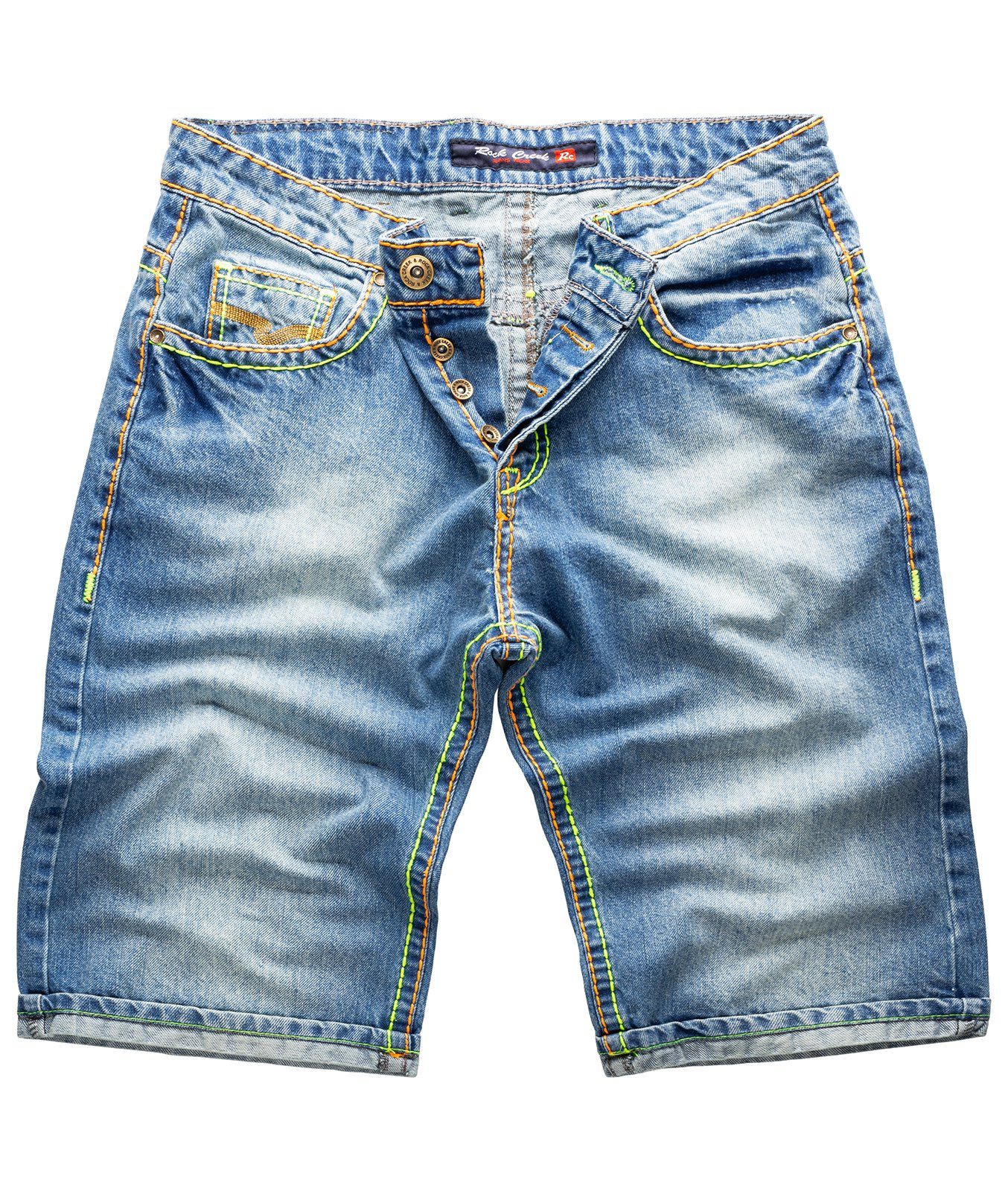 Rock Creek Jeansshorts Herren Shorts Denim Blau RC-2078 günstig online kaufen