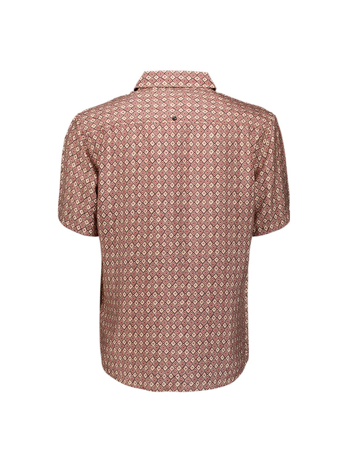 NO EXCESS Kurzarmhemd Shirt Short Sleeve Allover Printed - Kurzarmhemd Print - Hemd Herren