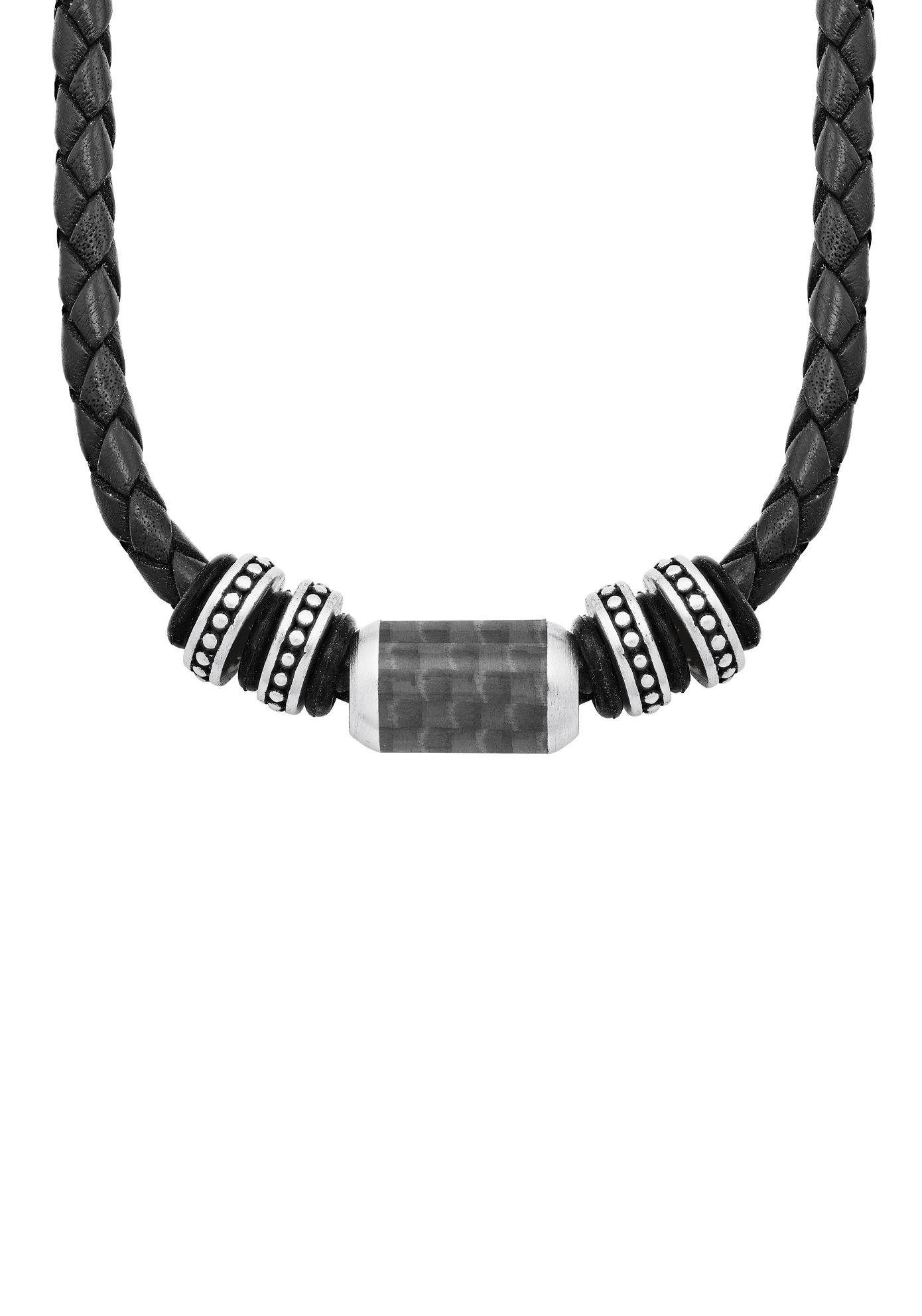 s.Oliver Kette mit Anhänger Hauptkollektion, mit Carbon
