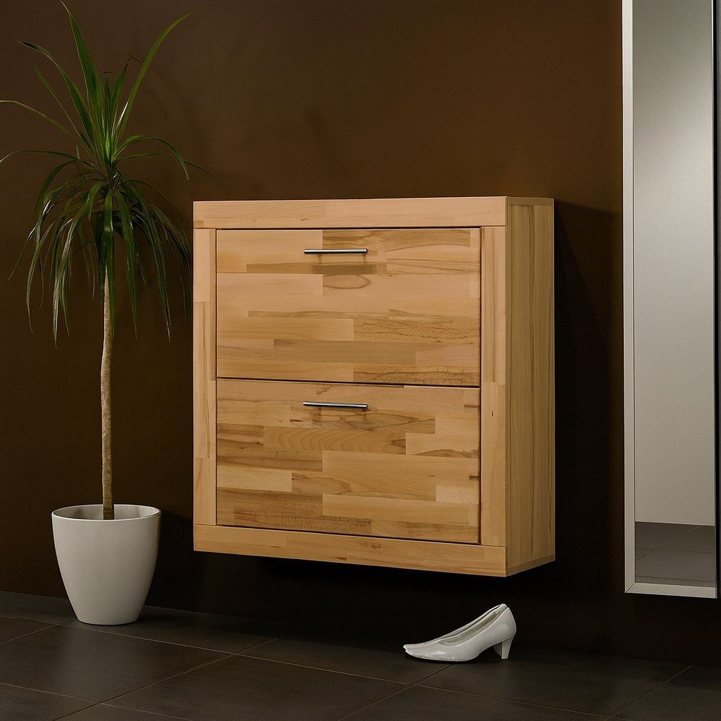 bv-vertrieb Hängeschuhschrank Schuhkommode Kernbuche Hängeschuhschrank mit günstig online kaufen