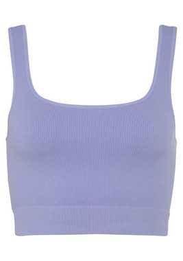 LASCANA Crop-Top - Seamless Top mit Rippstruktur