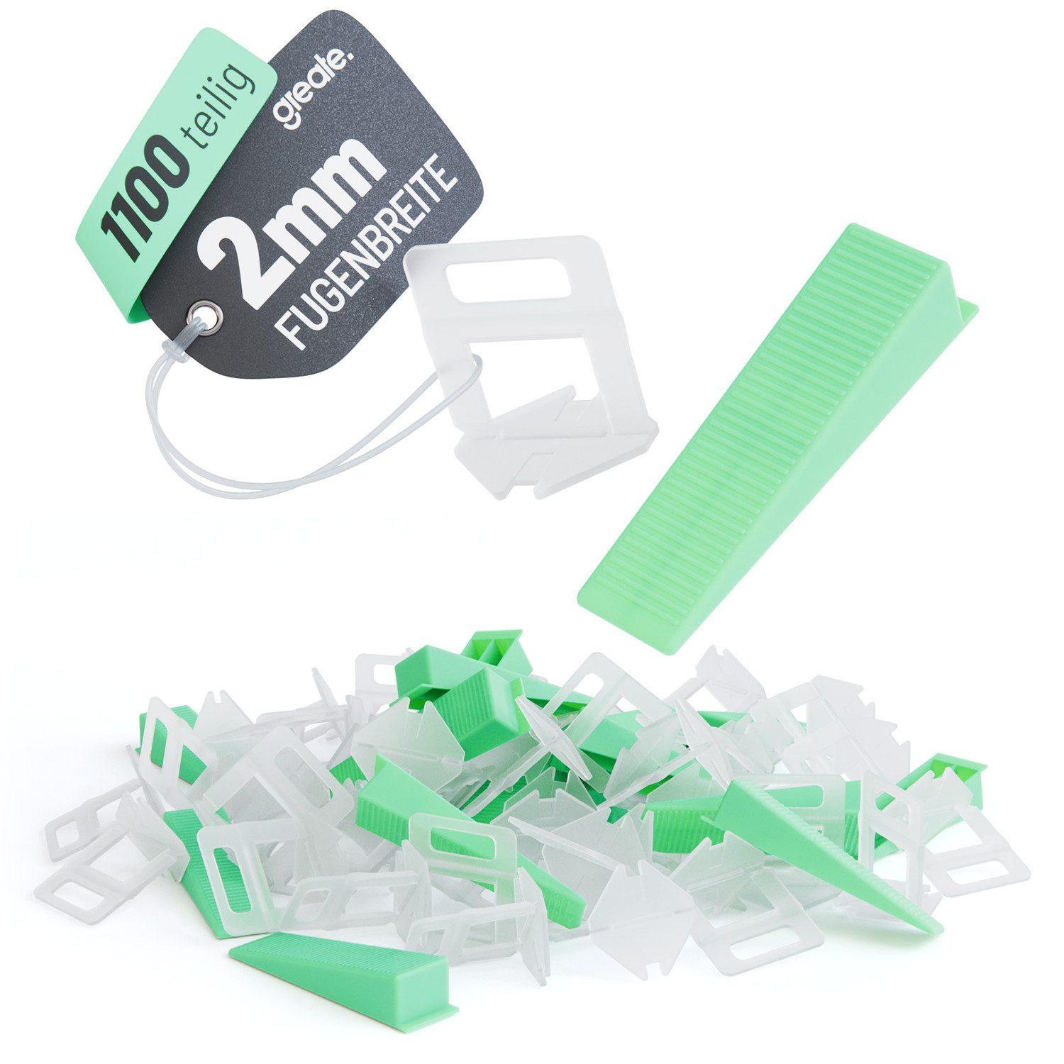 greate. Nivelliersystem 1100-teiliges Fliesen Nivelliersystem 2mm günstig online kaufen