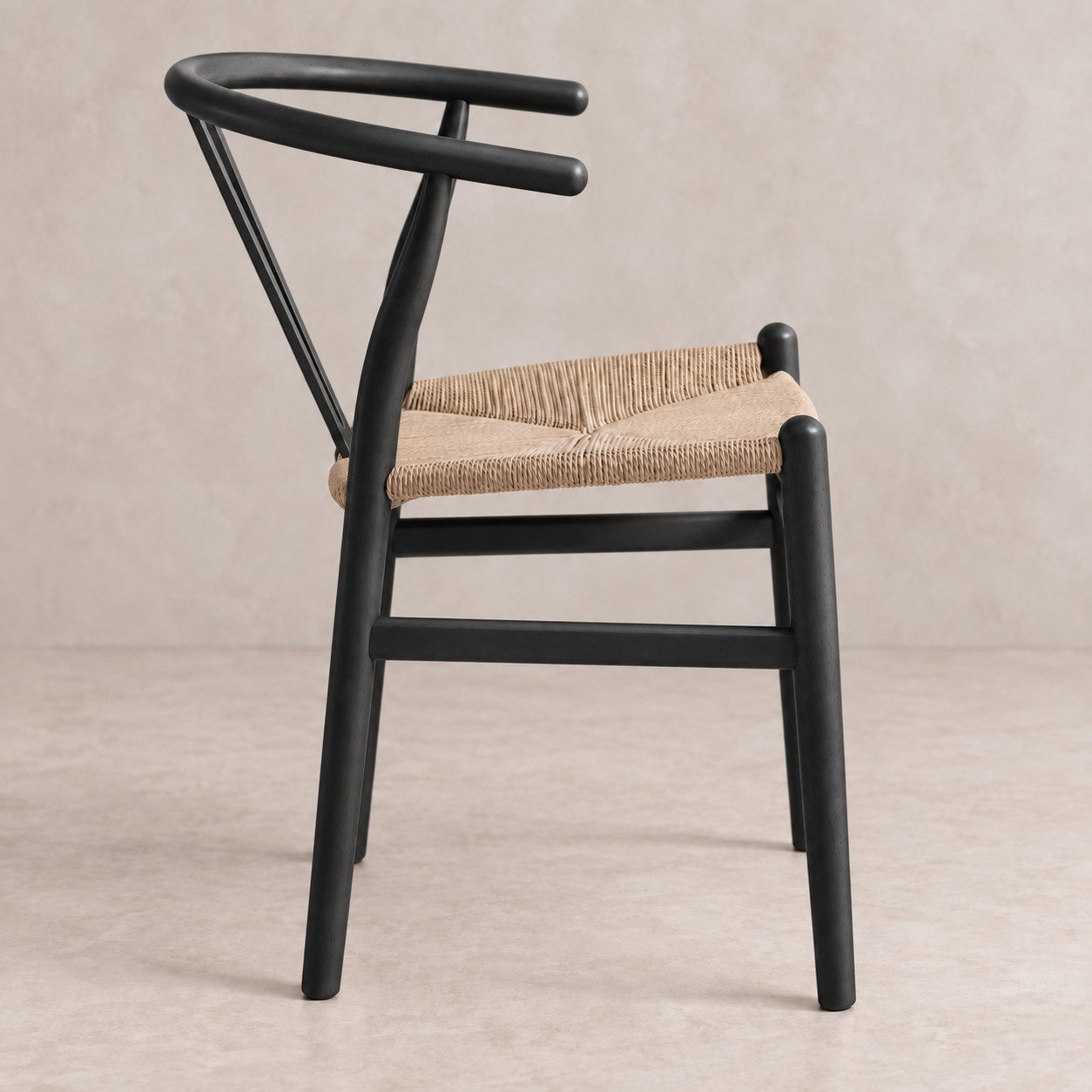 LIVIHOME Esszimmerstuhl Massivholz Valora (Set, 2 St), FSC® Armlehnstuhl Massivholz Esche mit Papierseil, Vormontiert