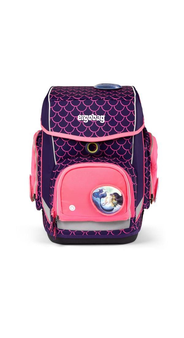 ergobag Schulranzen Fluo LED Zip Set, reflektierend