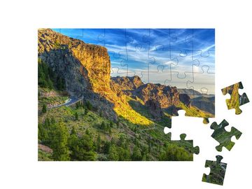 puzzleYOU Puzzle Berge der Insel Gran Canaria, Spanien, 48 Puzzleteile, puzzleYOU-Kollektionen Spanien