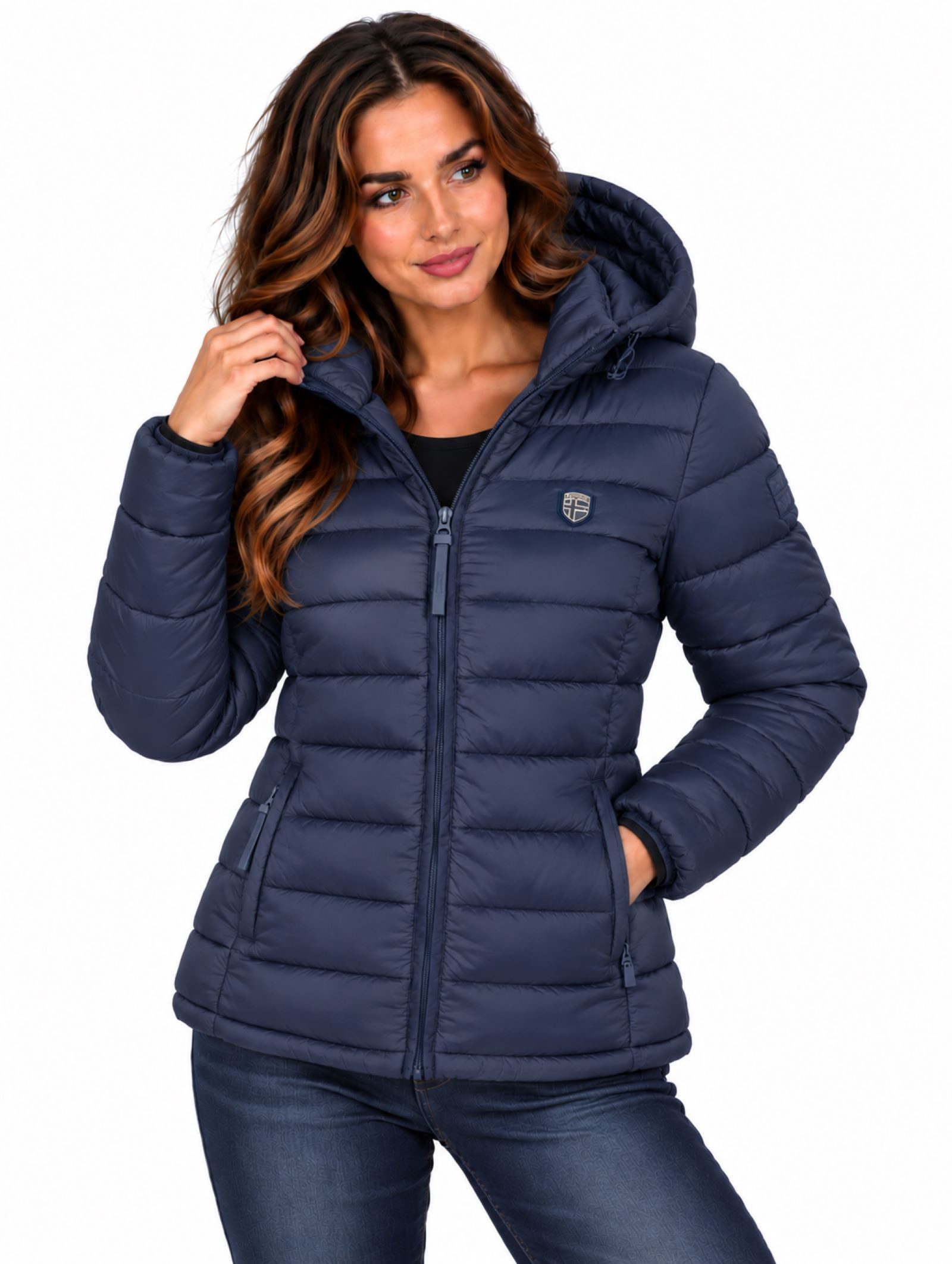 Geographical Norway Steppjacke Damen Herbst Winter Jacke Steppjacke Outdoor leicht Übergangsjacke