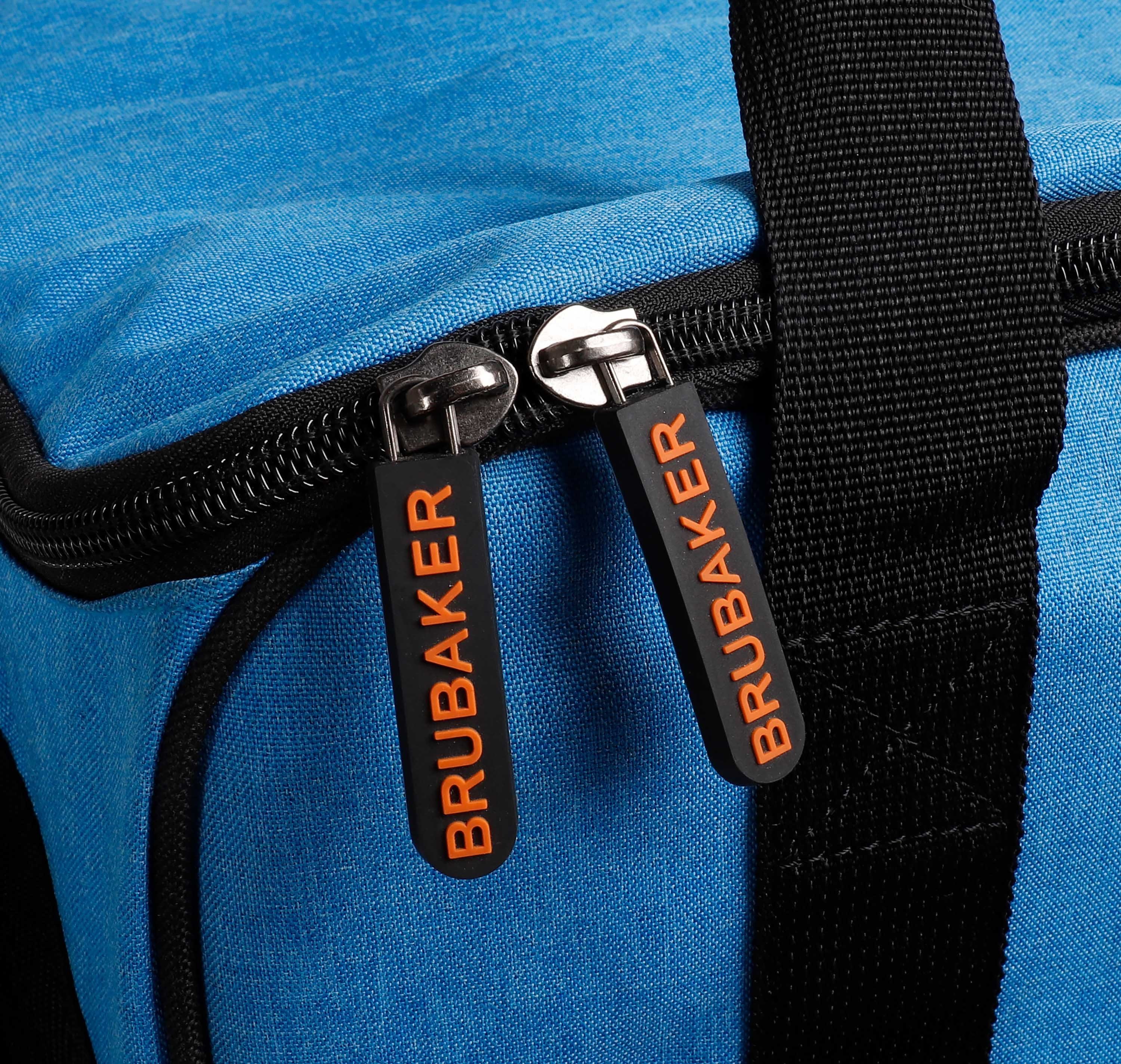 Rucksack Blau Skischuhe, Helmtasche, Skistiefel Ski BRUBAKER (1-tlg., und Schwarz nässeabweisend), und mit für Rucksackfunktion Stiefeltasche Tasche Sporttasche Skischuhtasche, Orange, reißfest Skitasche Komfort für