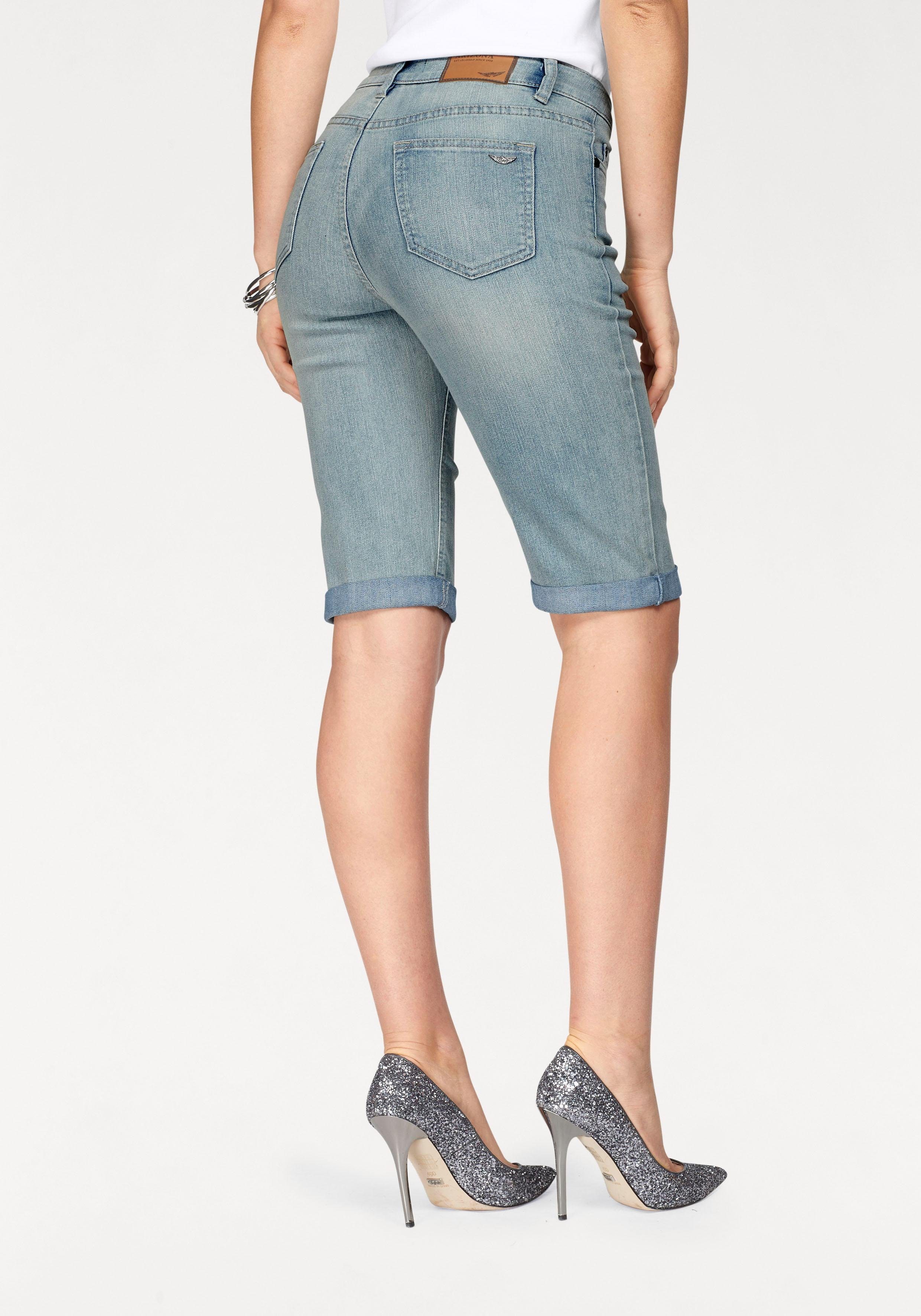 Jeansbermudas Waist blue-bleached Arizona High