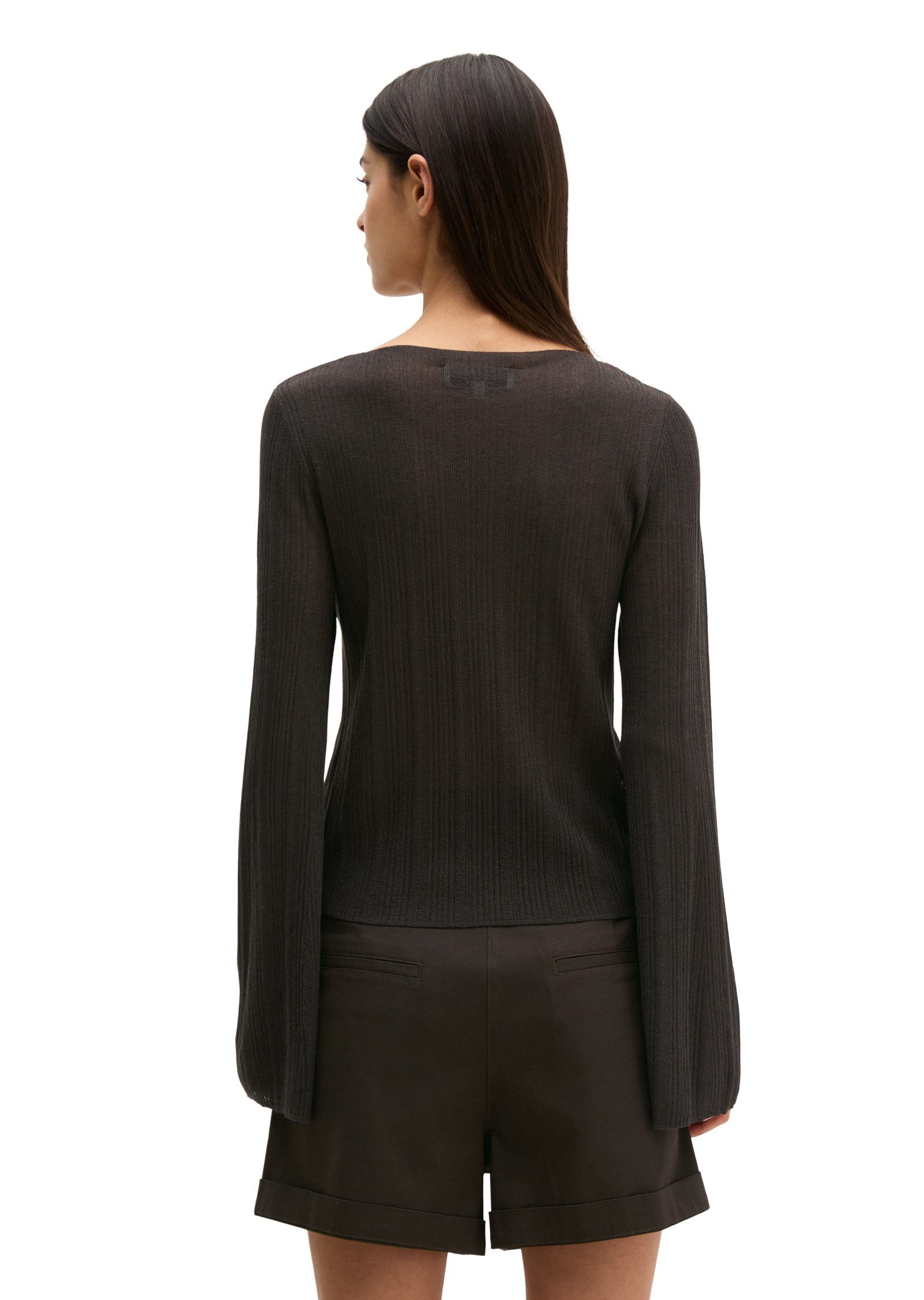Marc O'Polo Strickpullover aus edlem Viskose-Leinen-Mix