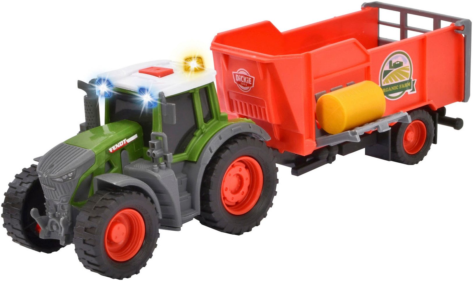 Dickie Toys Spielzeug-Traktor Fendt Farm Trailer, mit Licht und Sound