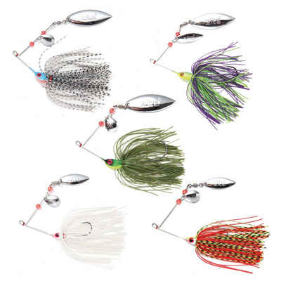 Zite Kunstköder Spinnerbait-Set 7-17g Spinnköder für Zander, Barsch & Hecht 5 Stück