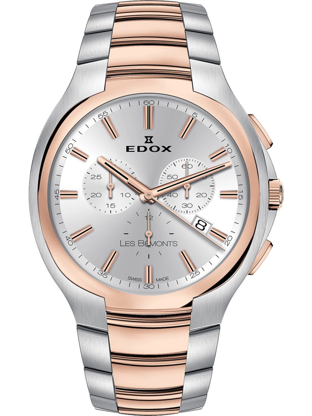 Edox Quarzuhr Edox 10239-357R-AIR Les Bemonts Chronograph Herrenuhr 42mm 3ATM Edox 10239-357R-AIR Les Bemonts Chronograph Herrenuhr 42mm 3ATM