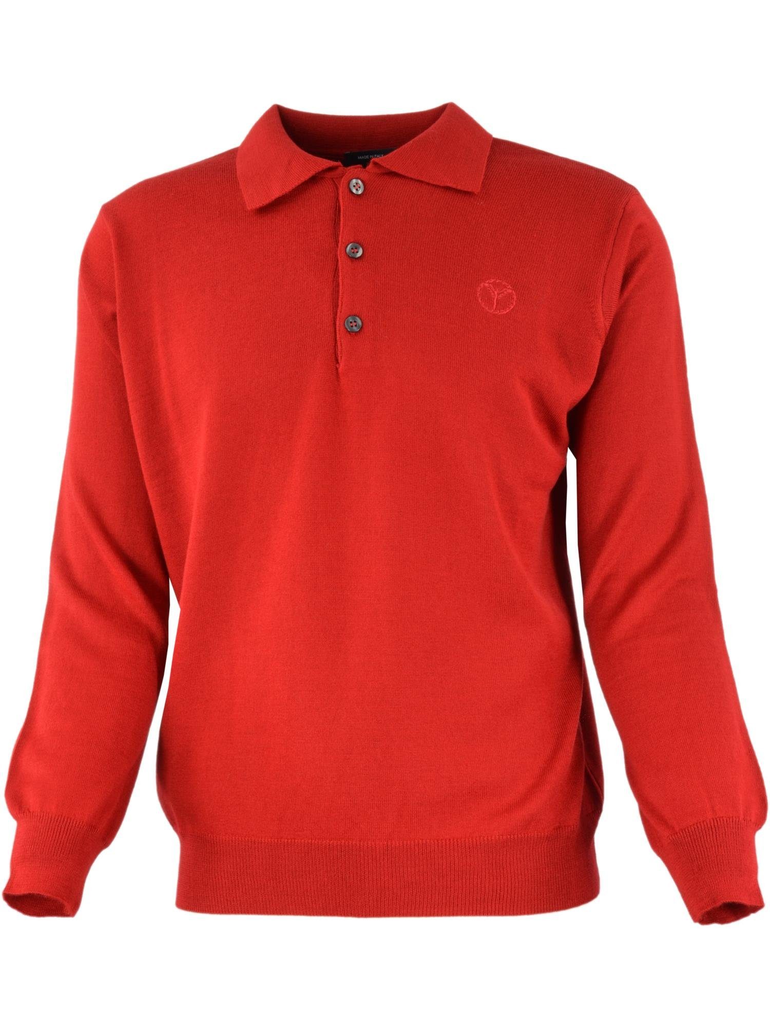 CARLO COLUCCI Poloshirt Candela Rot