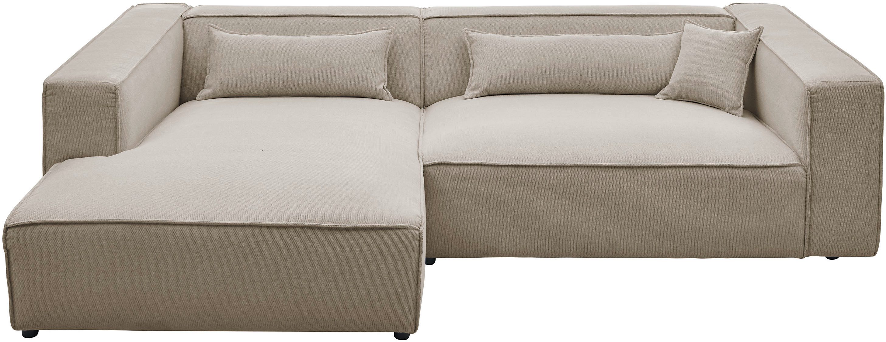 LeGer Home by Lena Gercke Ecksofa PIARA XXL, Big-Sofa, Cord, Leinenoptik o. günstig online kaufen