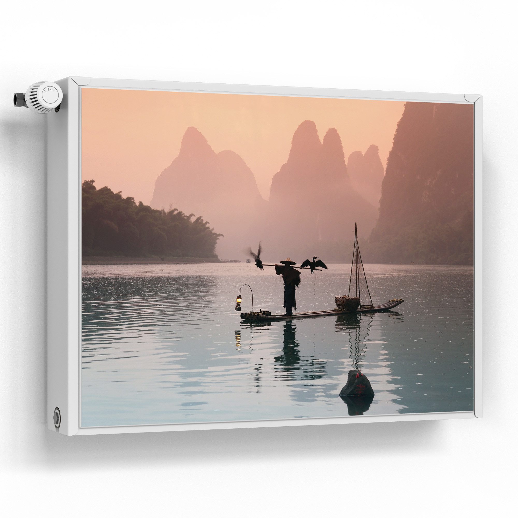 DEQORI Magnetfolie 'Fluss der Stille', beschreibbar Heizung Magnetmatte magnetisch Magnetfolie